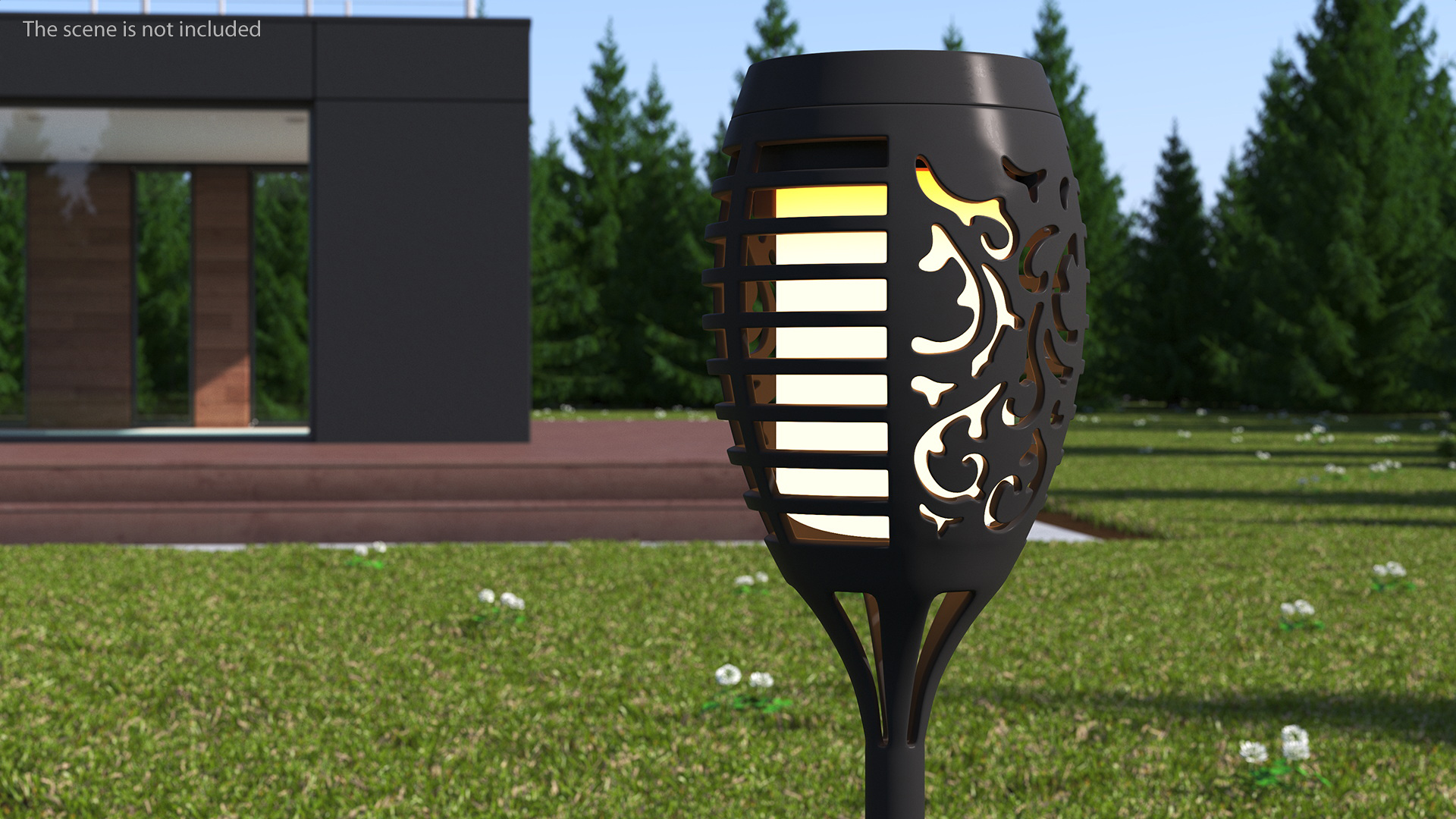 Solar Outdoor Garden Torch Light 3D