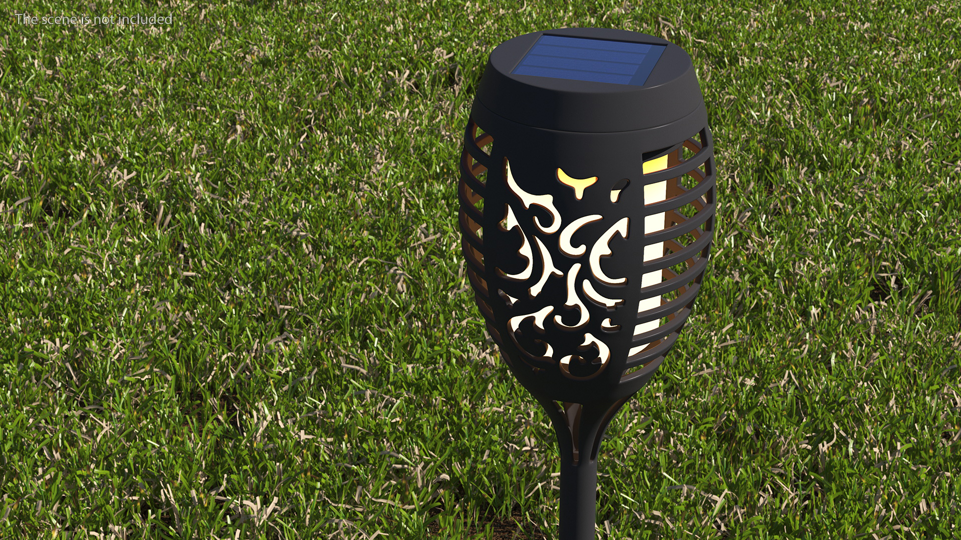 Solar Outdoor Garden Torch Light 3D