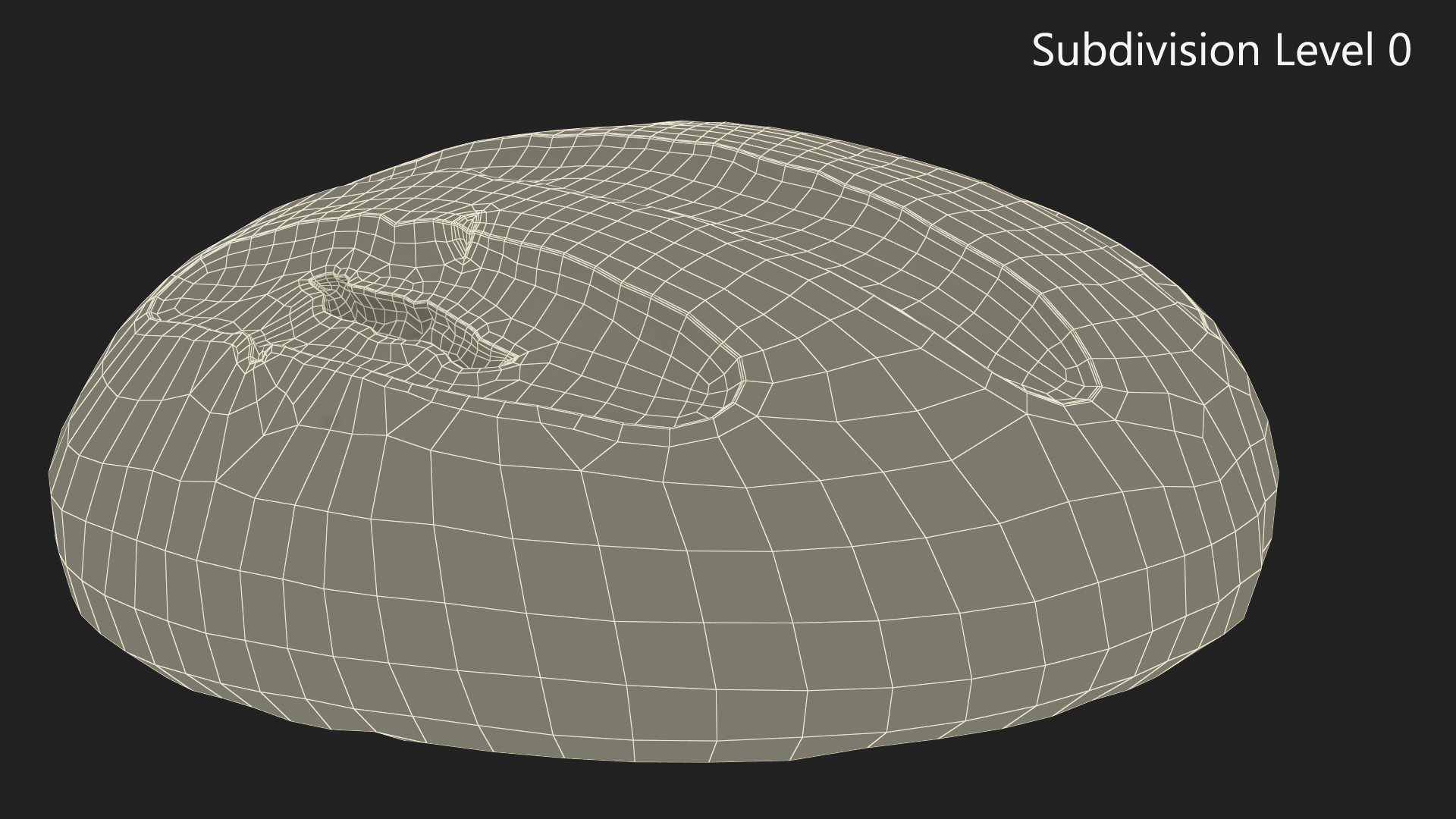 Round Loaf of Bread 3D model