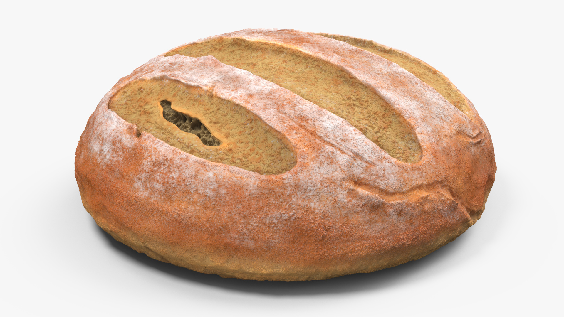 Round Loaf of Bread 3D model