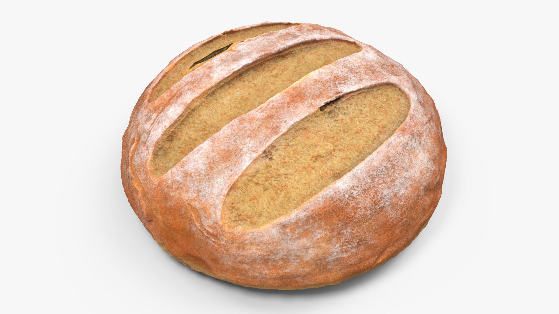 Round Loaf of Bread 3D model
