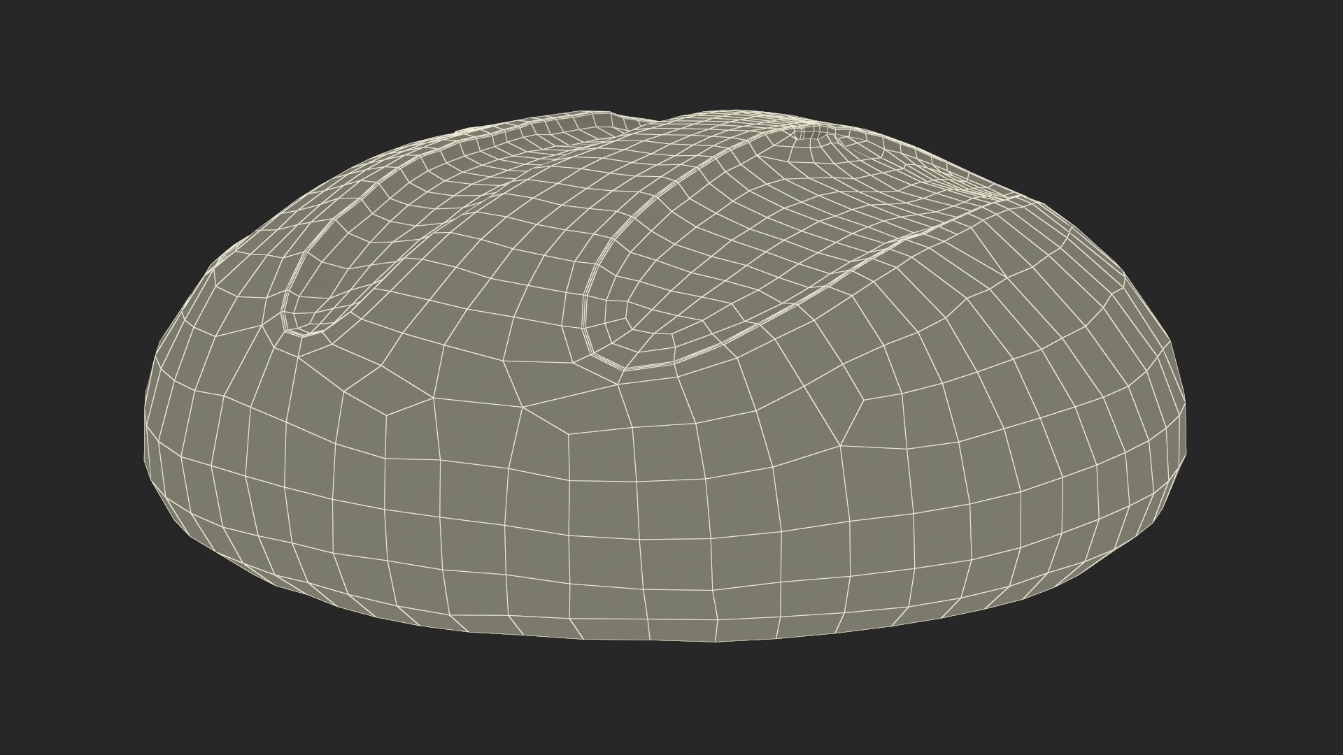 Round Loaf of Bread 3D model