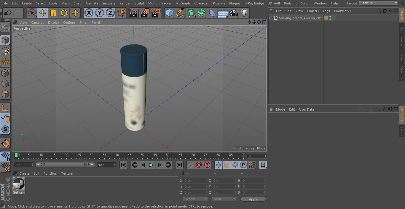 3D model Shaving Gel Can