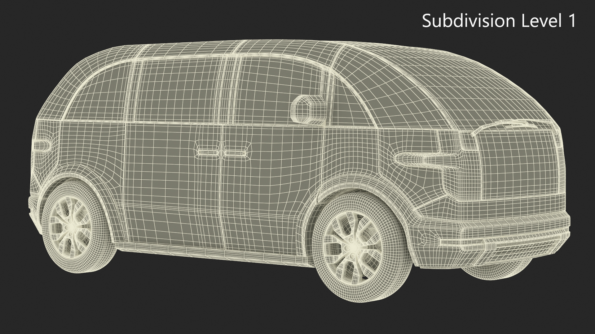 3D model Electric Vehicle Premium Black