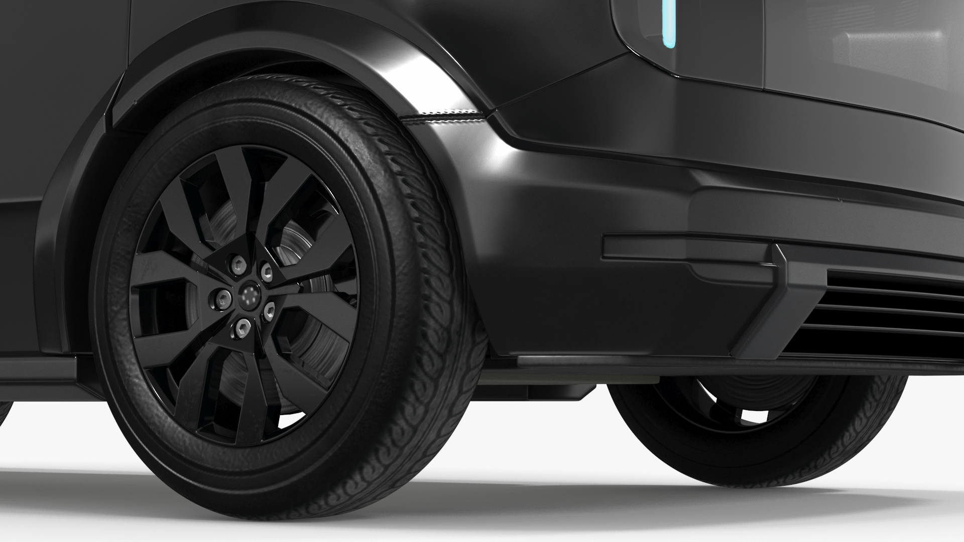 3D model Electric Vehicle Premium Black