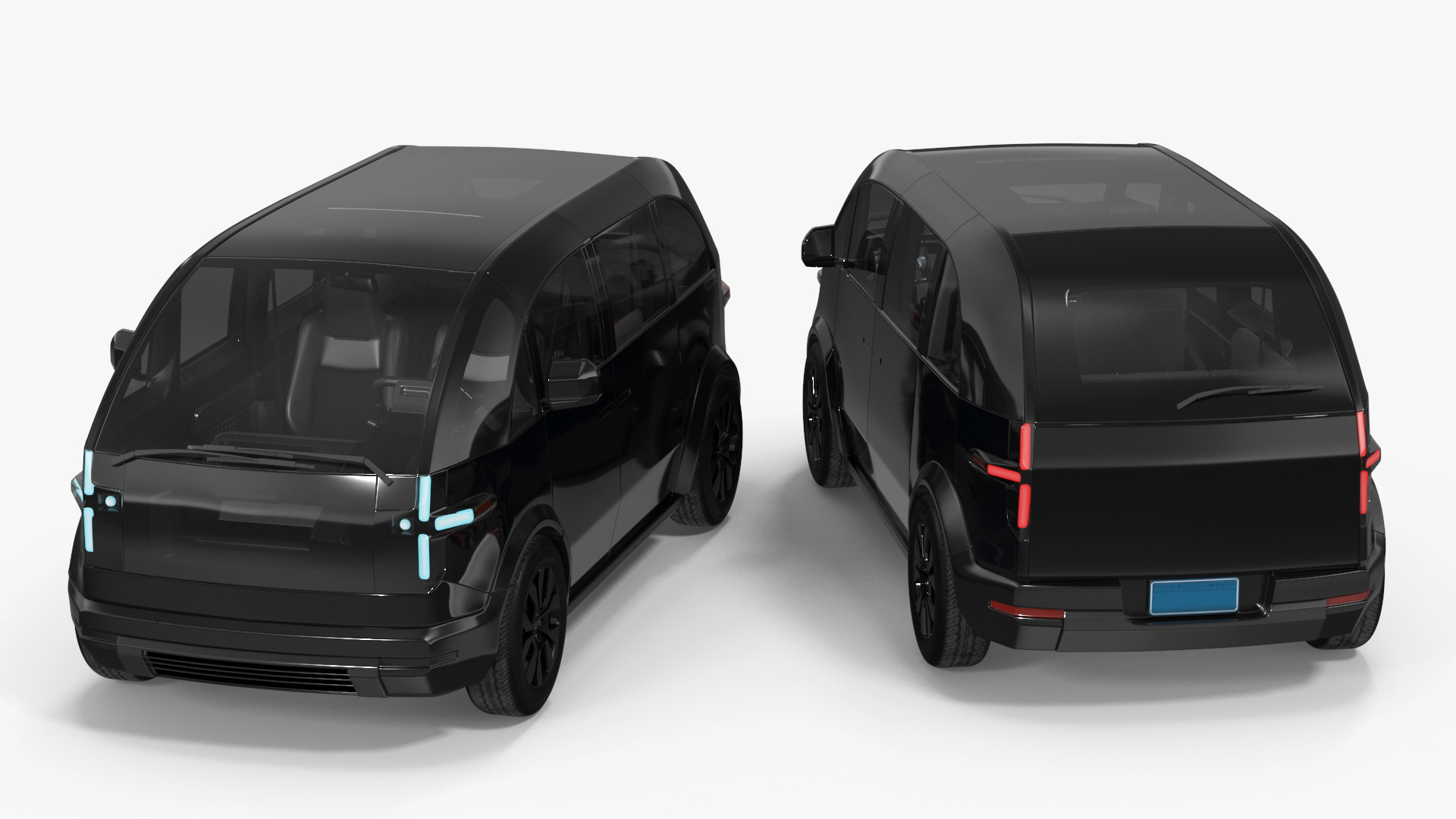 3D model Electric Vehicle Premium Black