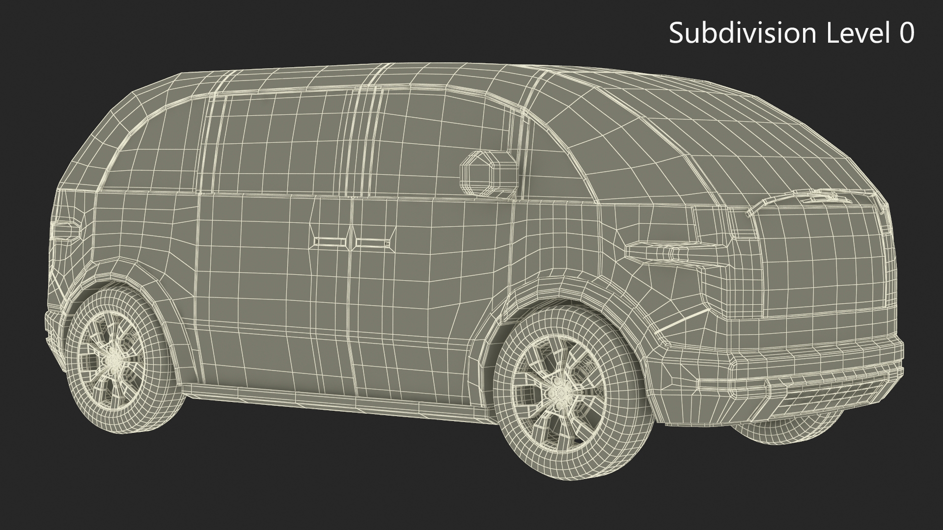 3D model Electric Vehicle Premium Black