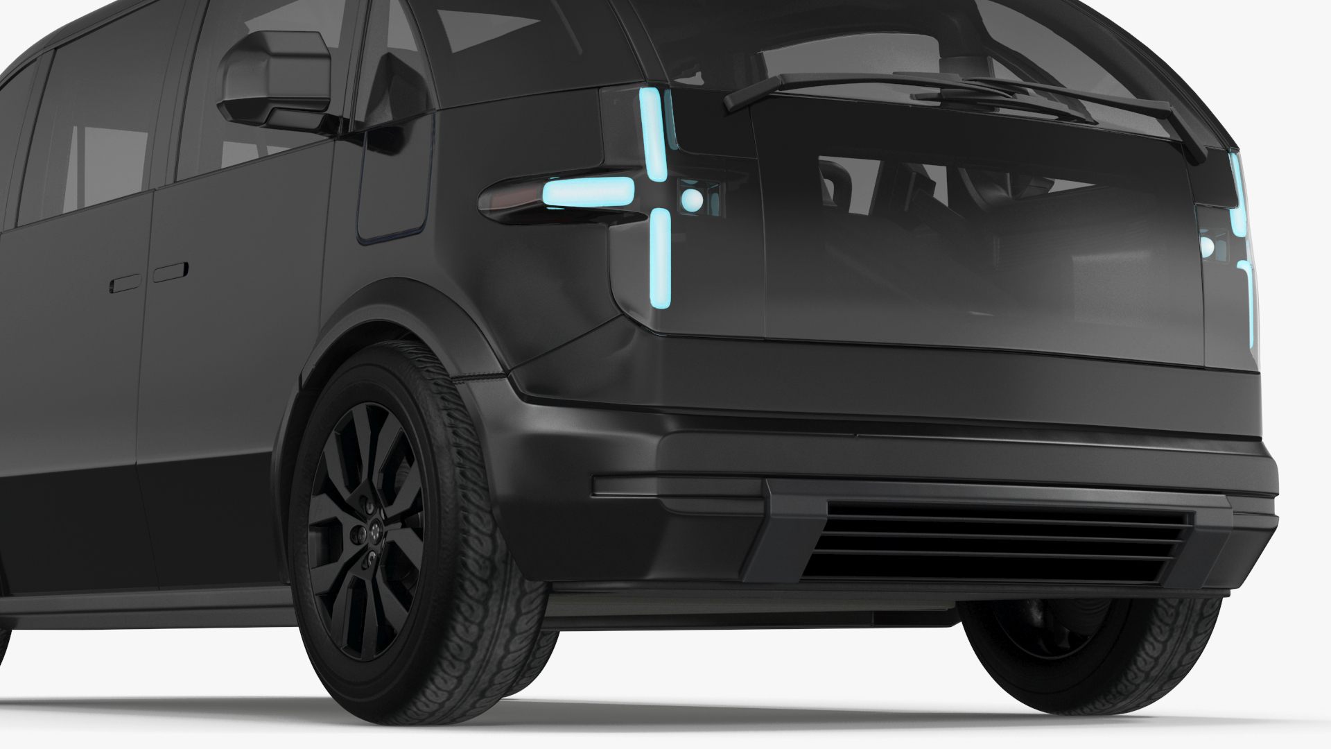 3D model Electric Vehicle Premium Black