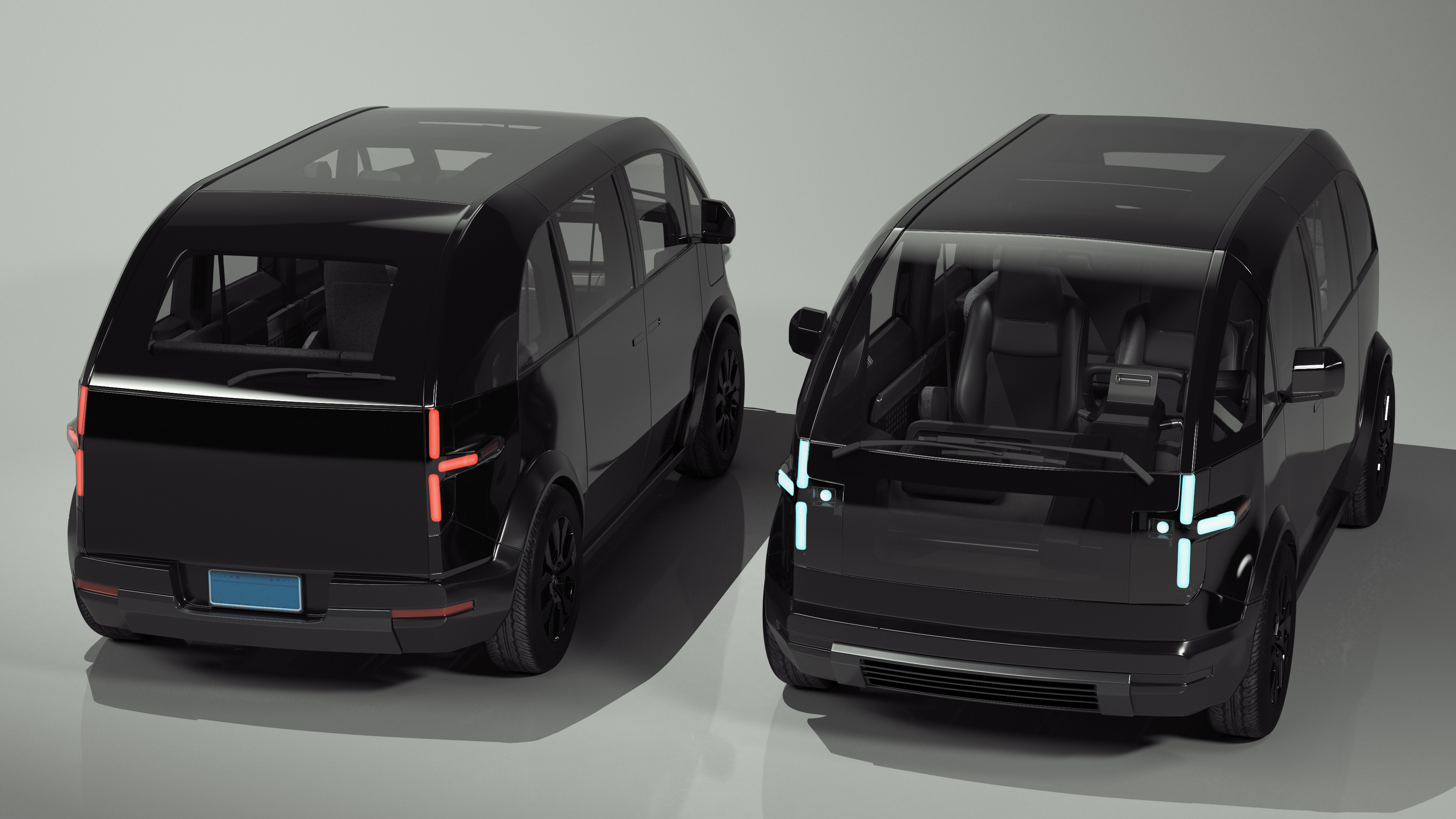 3D model Electric Vehicle Premium Black