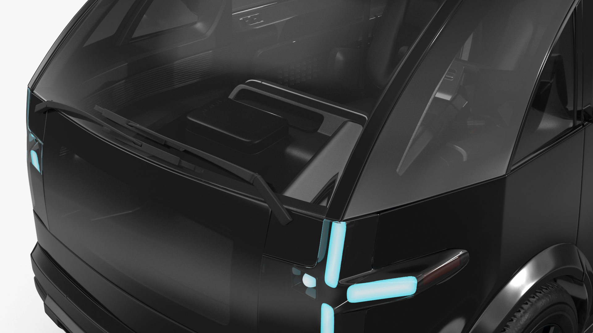 3D model Electric Vehicle Premium Black