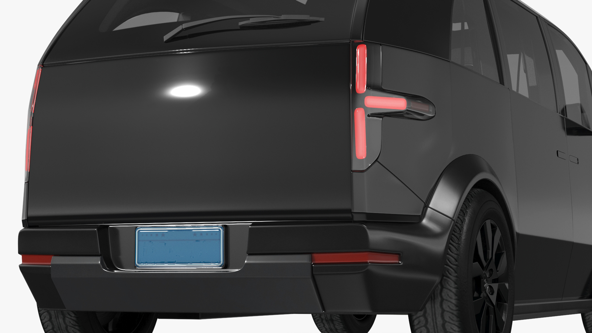 3D model Electric Vehicle Premium Black