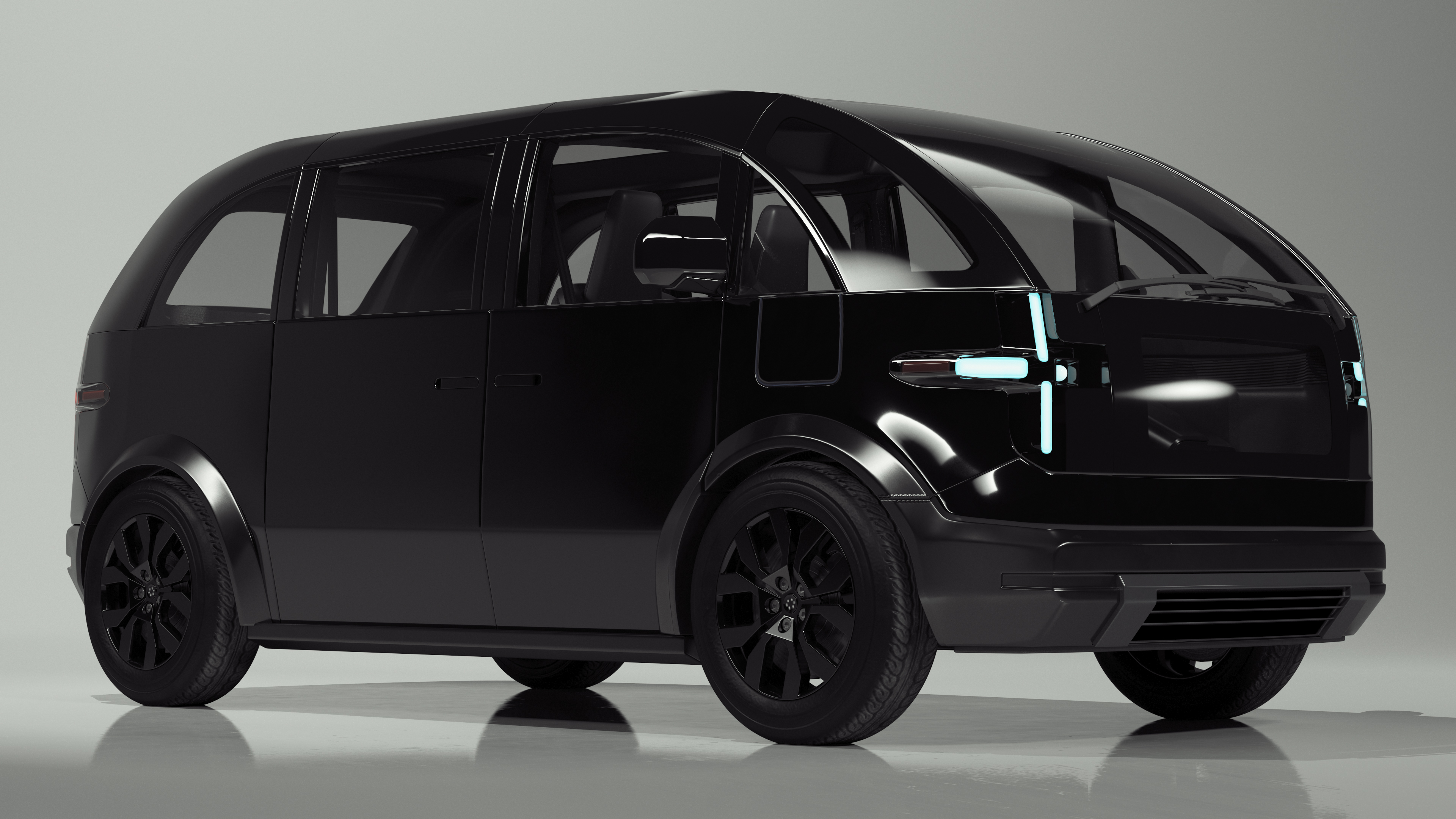 3D model Electric Vehicle Premium Black