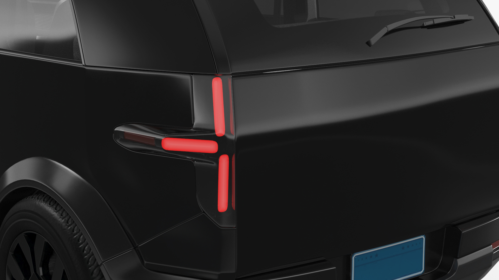 3D model Electric Vehicle Premium Black
