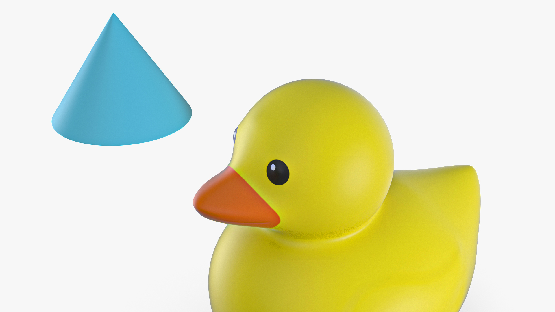 Plastic Cap Blue for Rubber Duck 3D