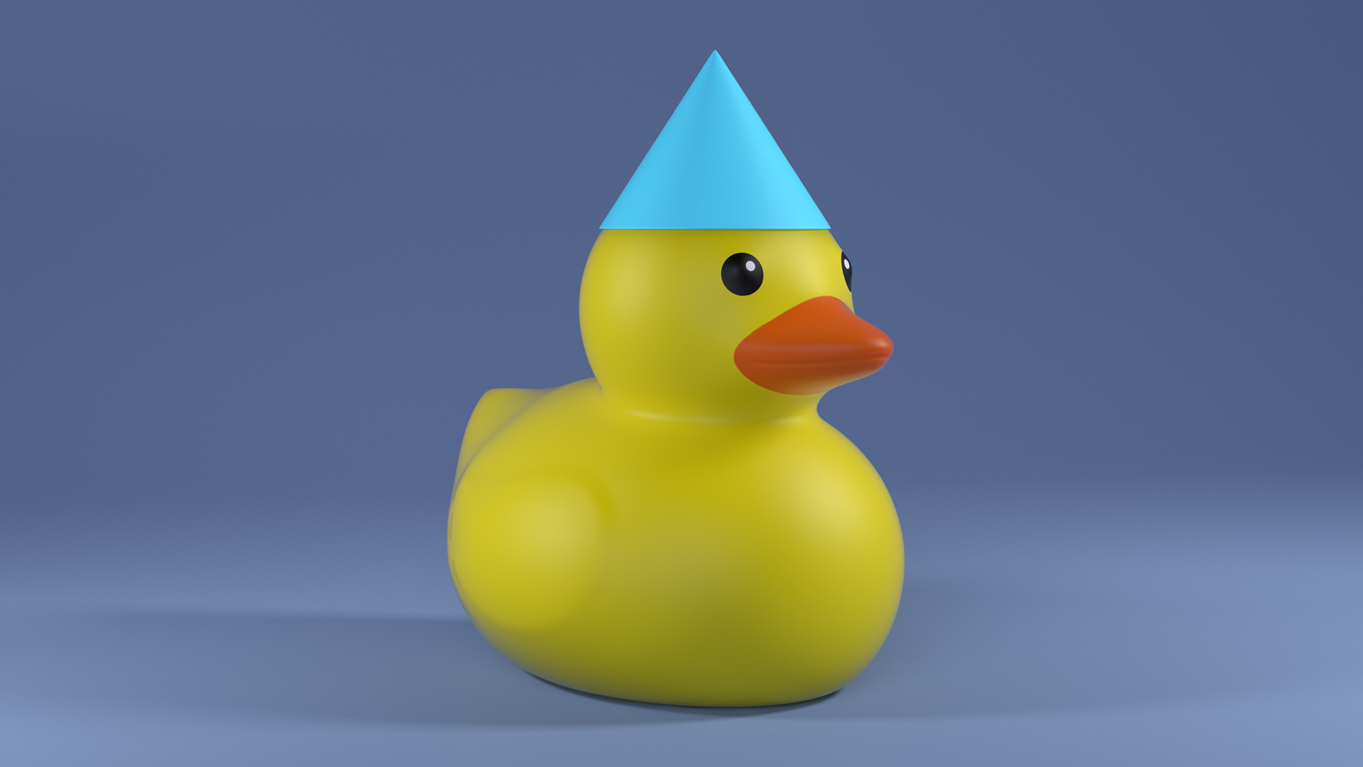 Plastic Cap Blue for Rubber Duck 3D