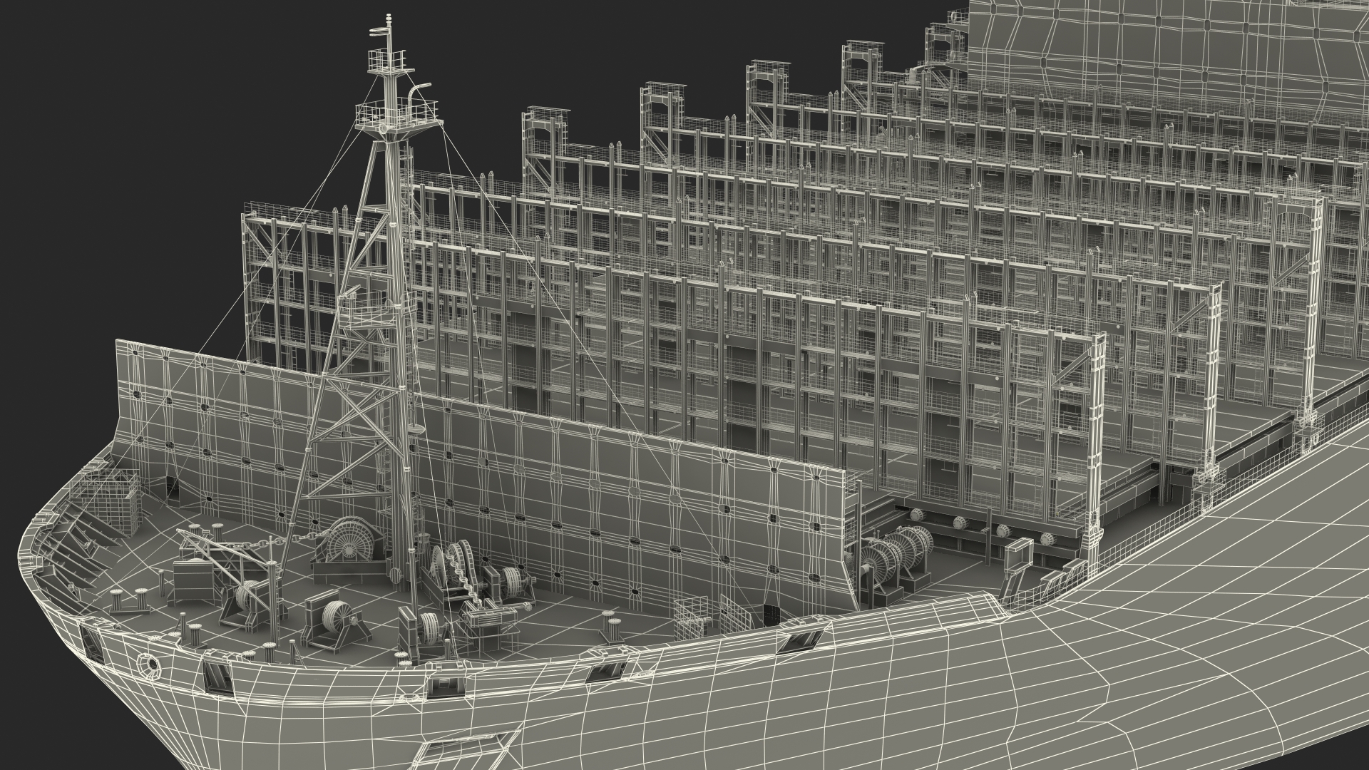 Maersk Madrid Container Ship Empty 3D model