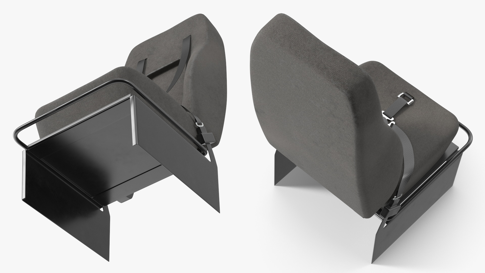 Military Vehicle Seat with Safety Harness - view 8
