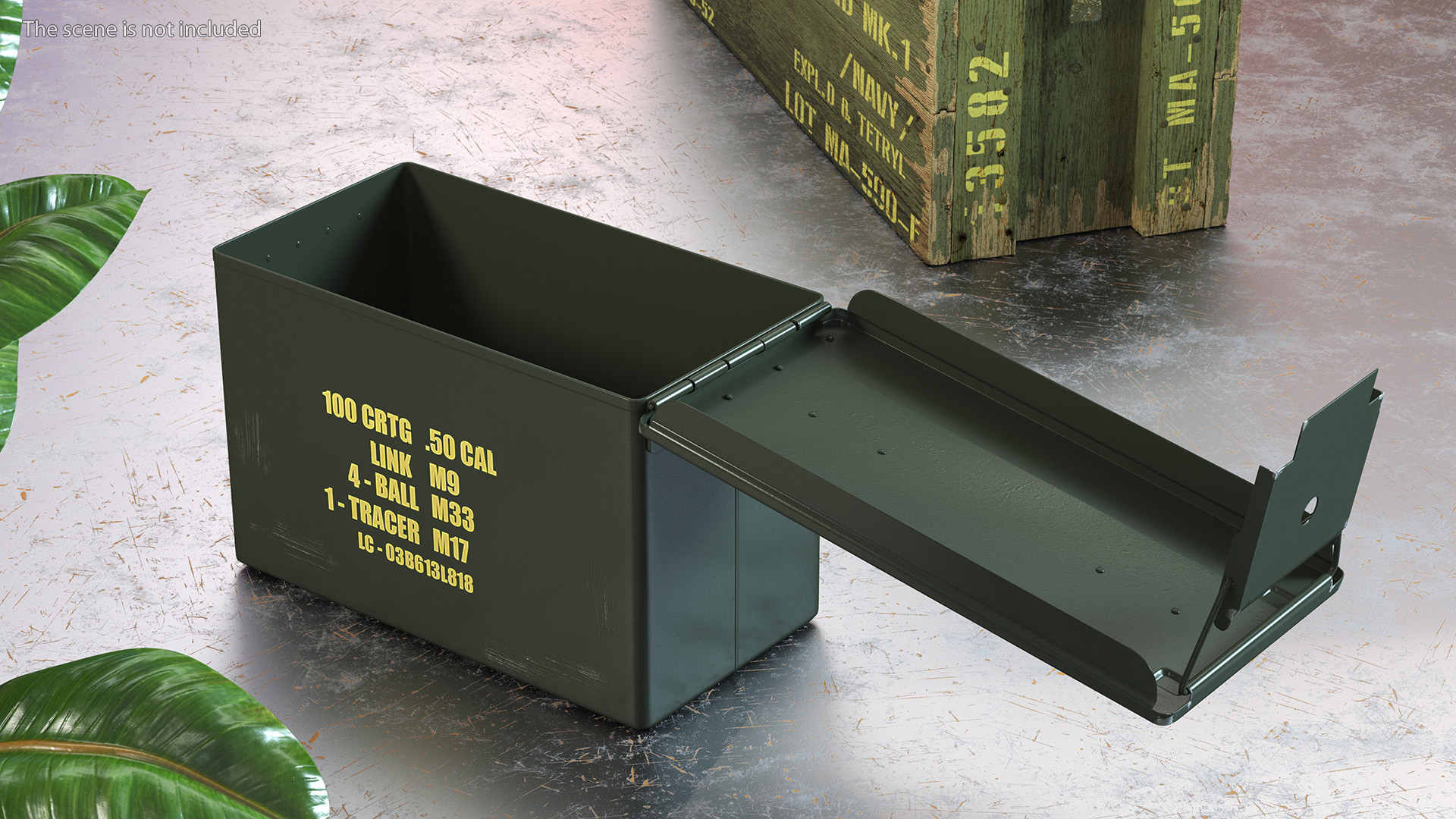 Metal Ammo Case Can 3D model