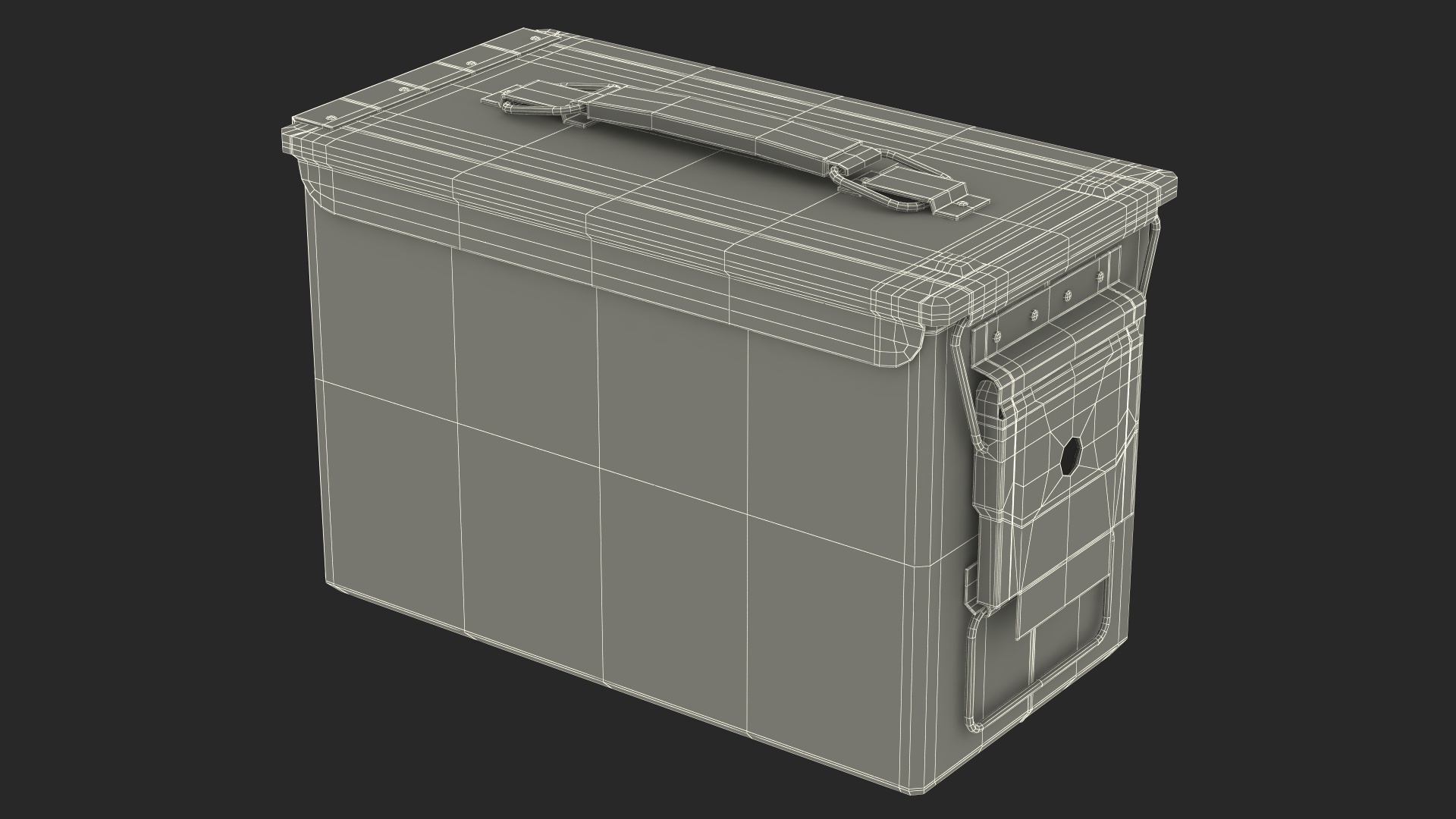 Metal Ammo Case Can 3D model