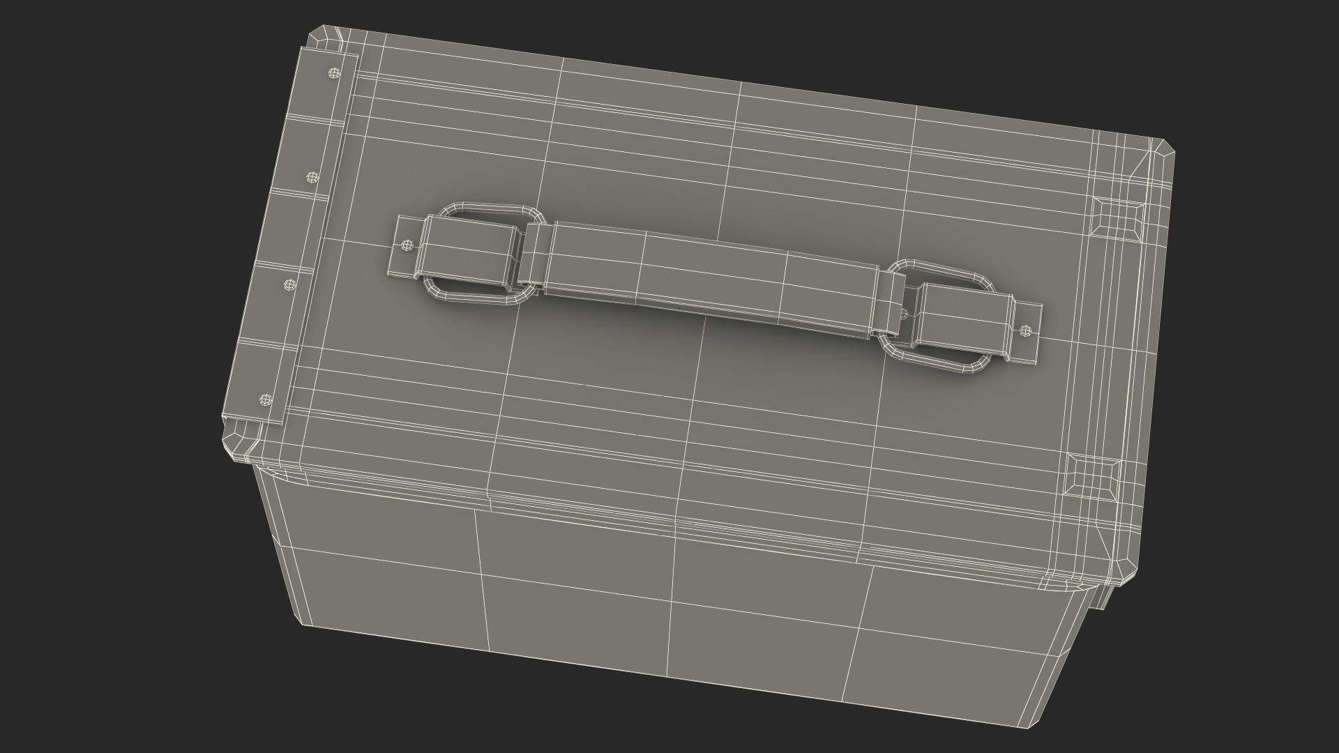 Metal Ammo Case Can 3D model