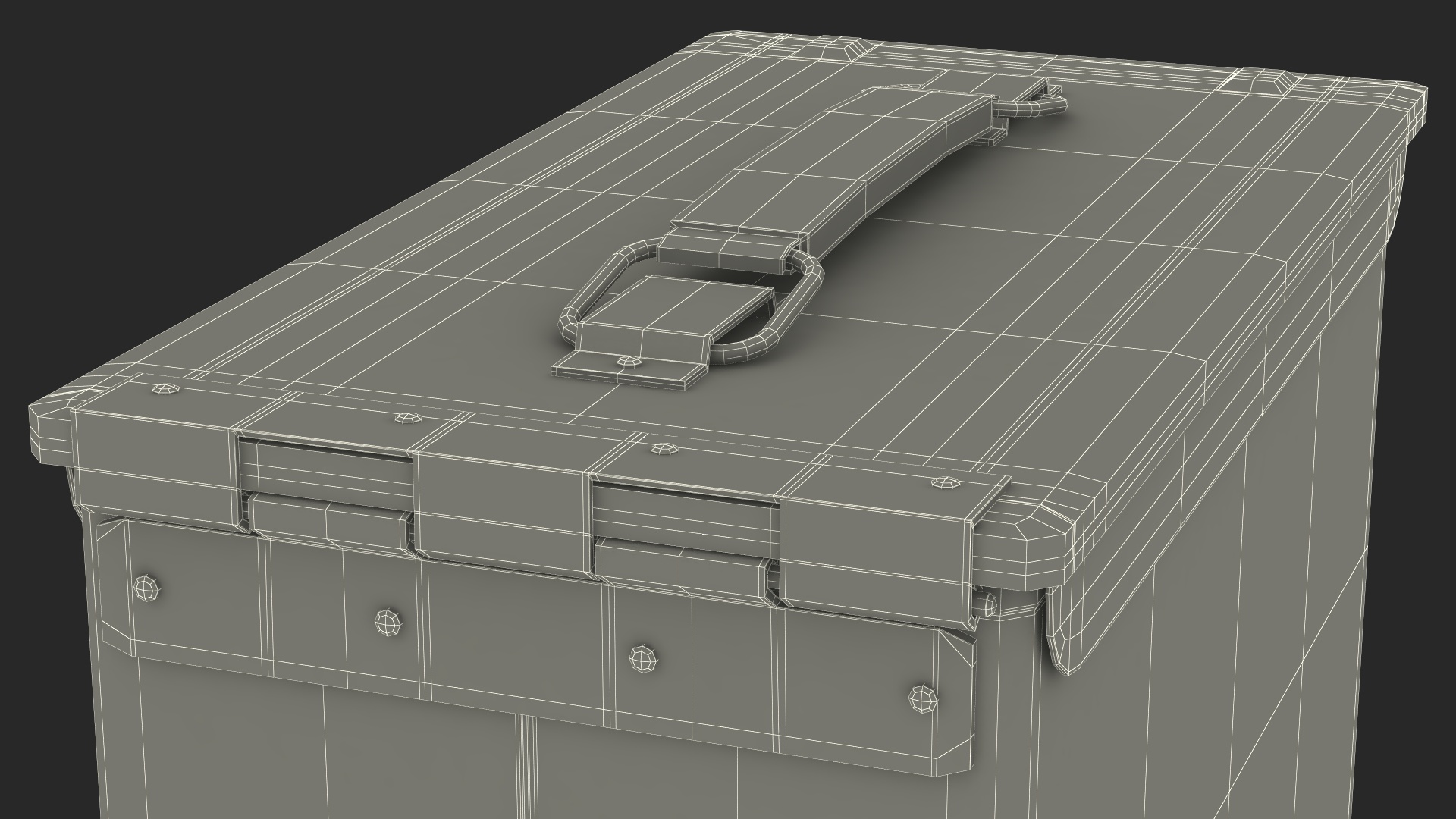 Metal Ammo Case Can 3D model