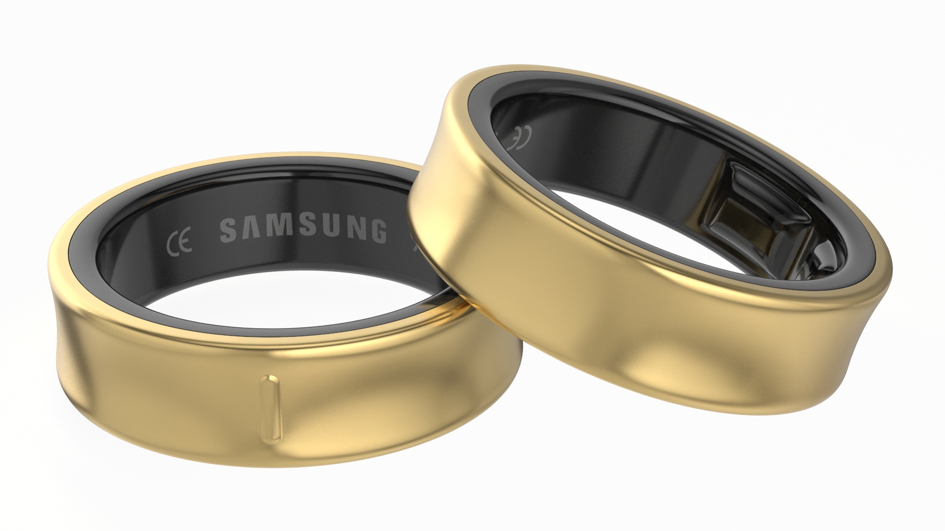 3D Samsung Galaxy Ring Titanium Gold model