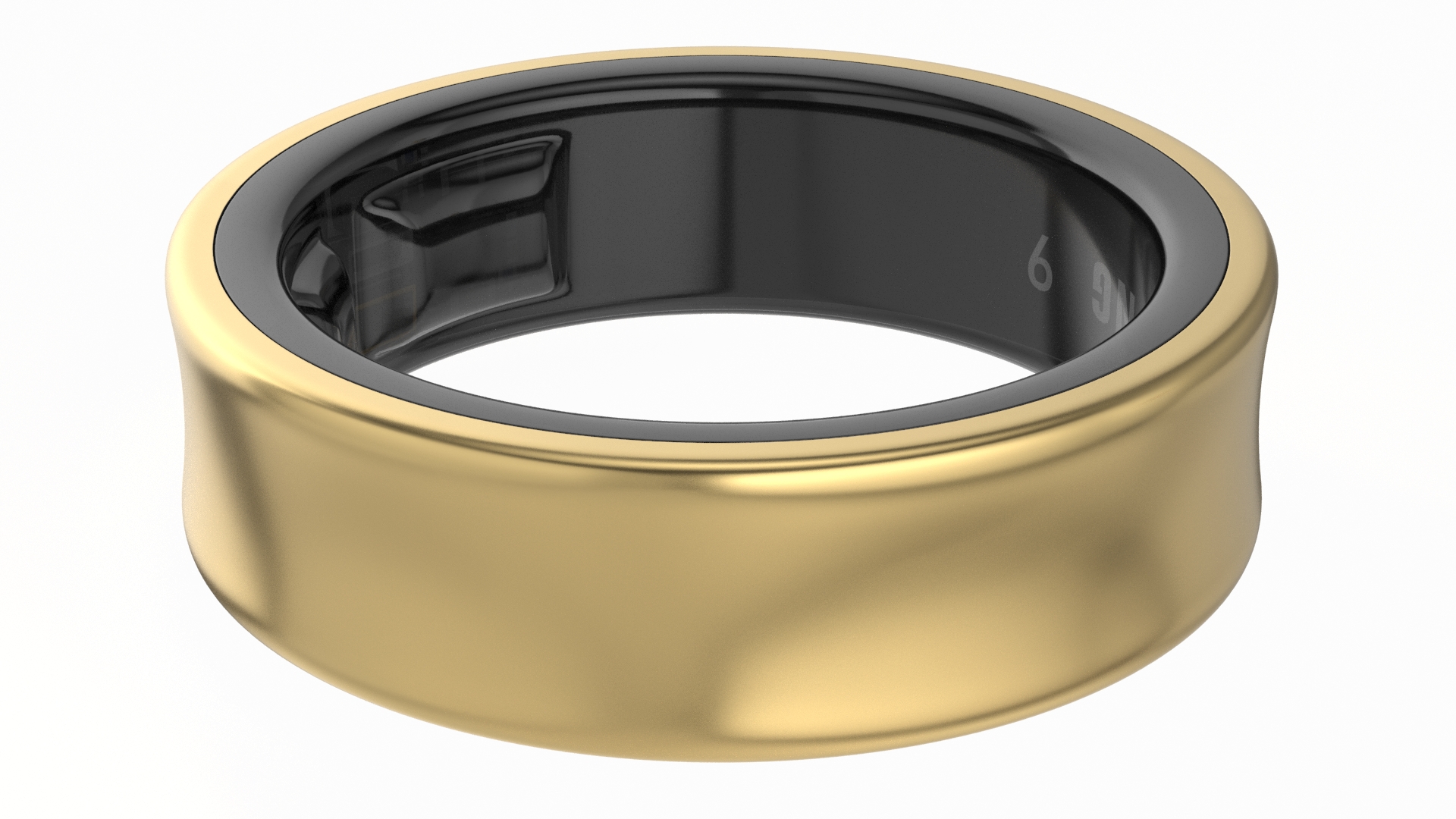 3D Samsung Galaxy Ring Titanium Gold model