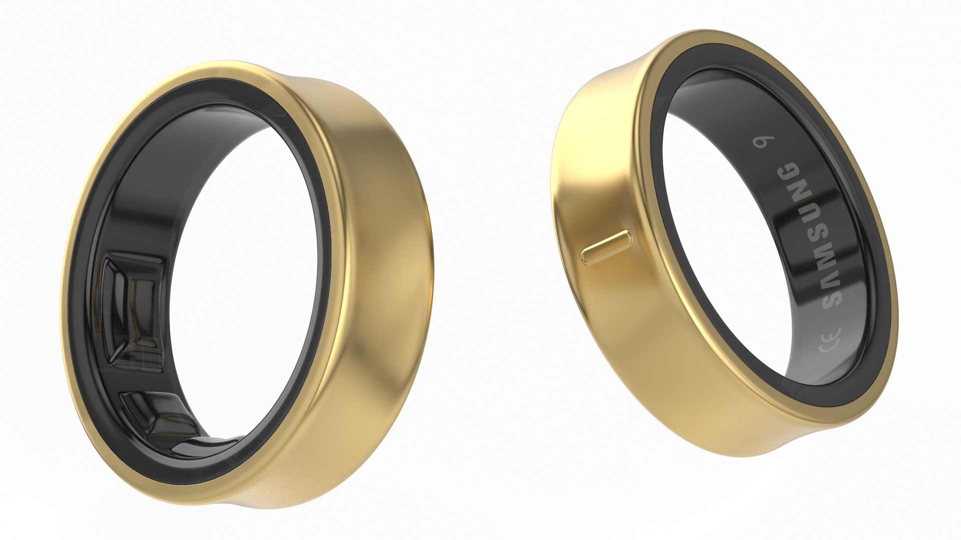 3D Samsung Galaxy Ring Titanium Gold model