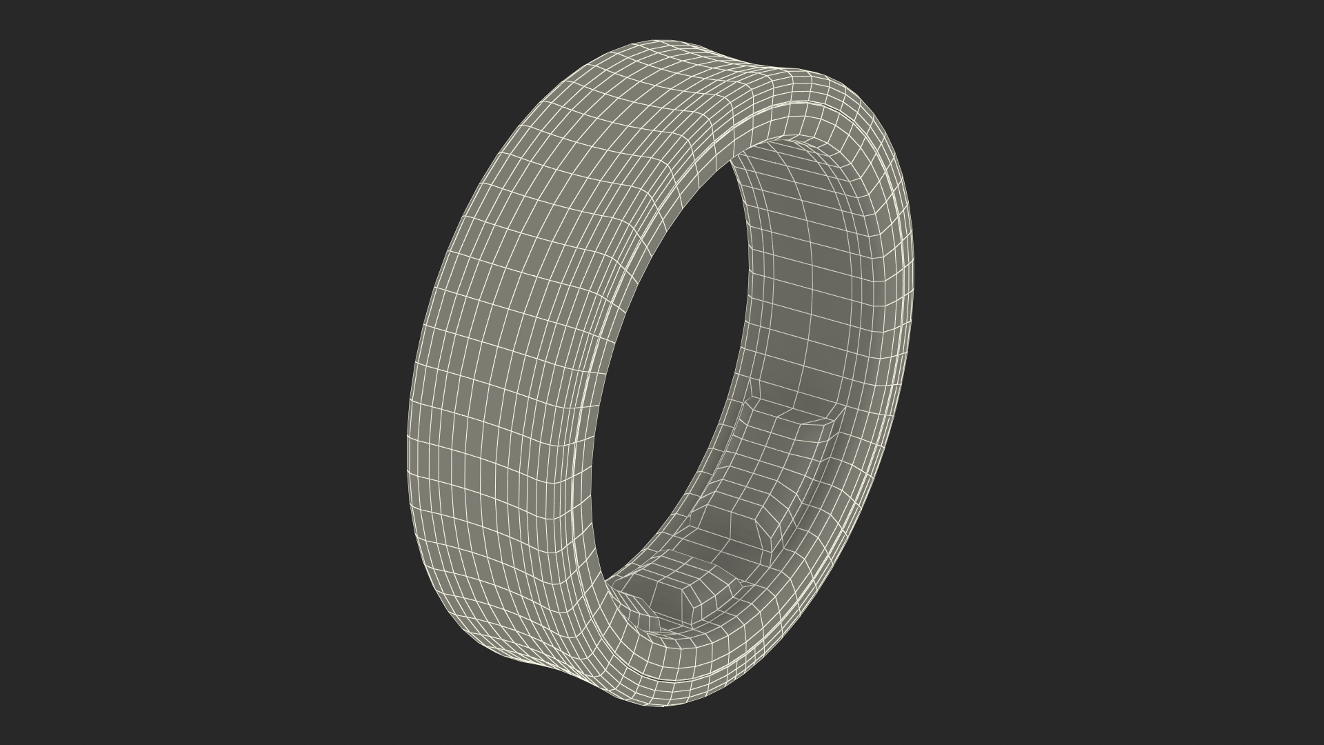 3D Samsung Galaxy Ring Titanium Gold model