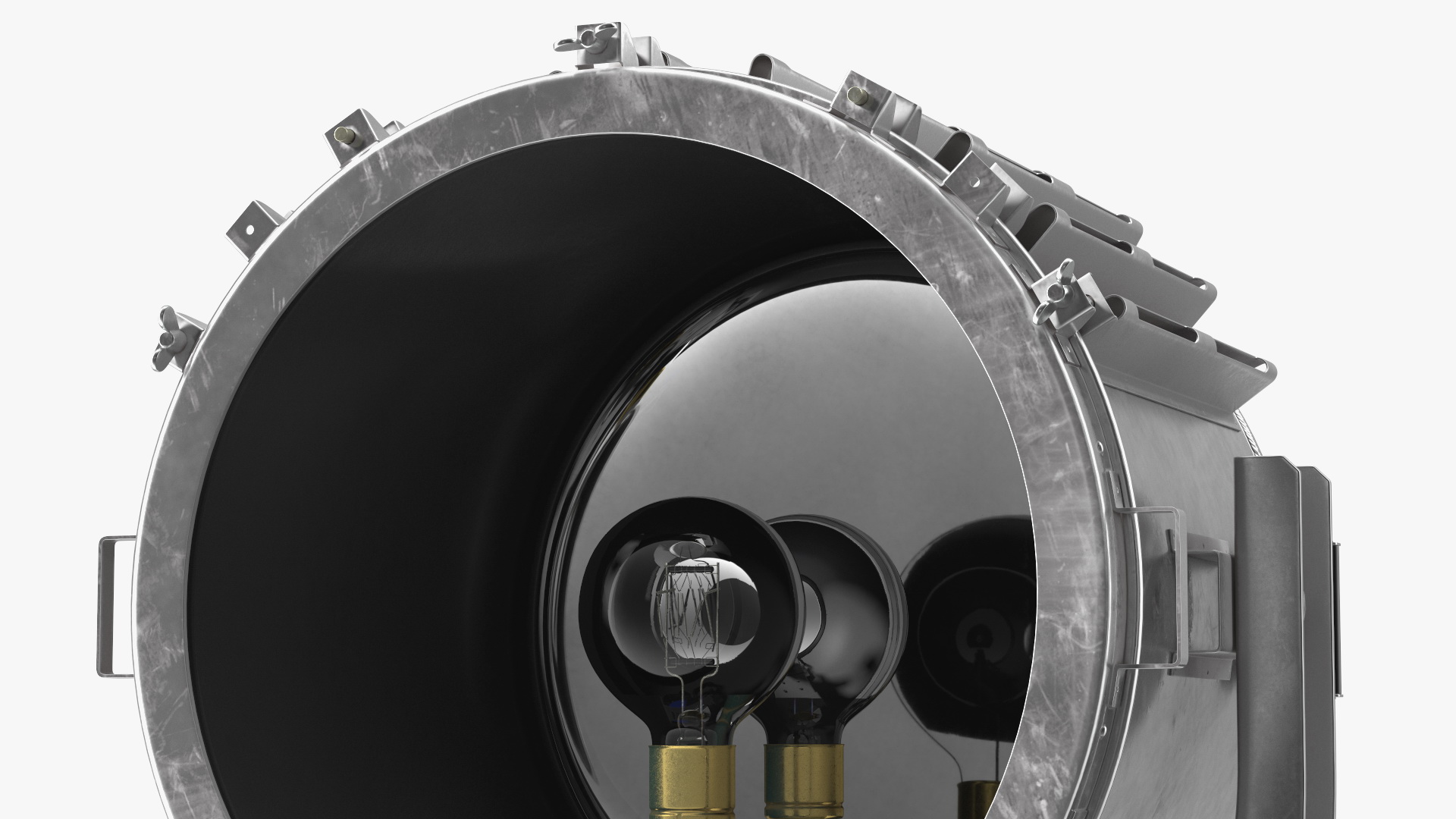 Salvaged Vintage Suez Canal Searchlight 3D model