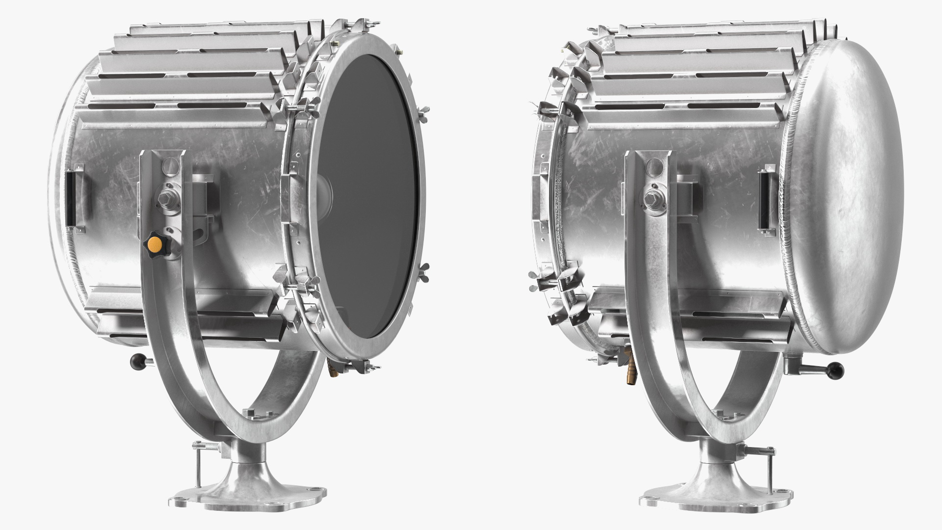 Salvaged Vintage Suez Canal Searchlight 3D model