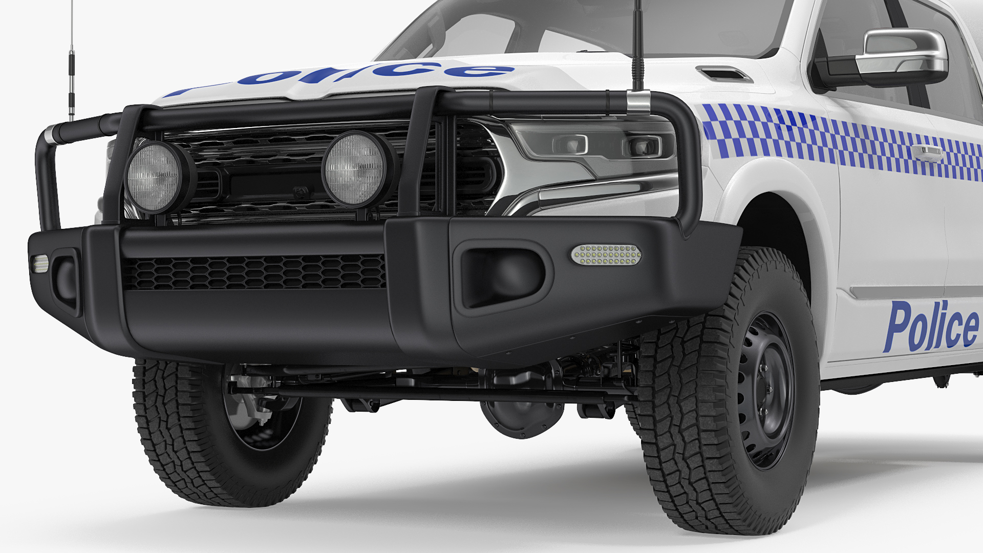 3D Police Prisoner Transport Truck