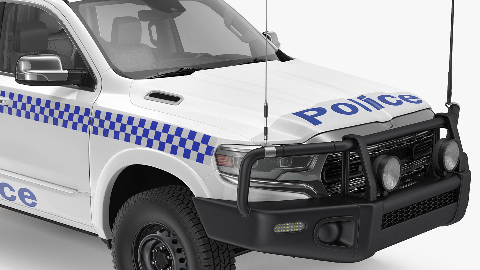 3D Police Prisoner Transport Truck