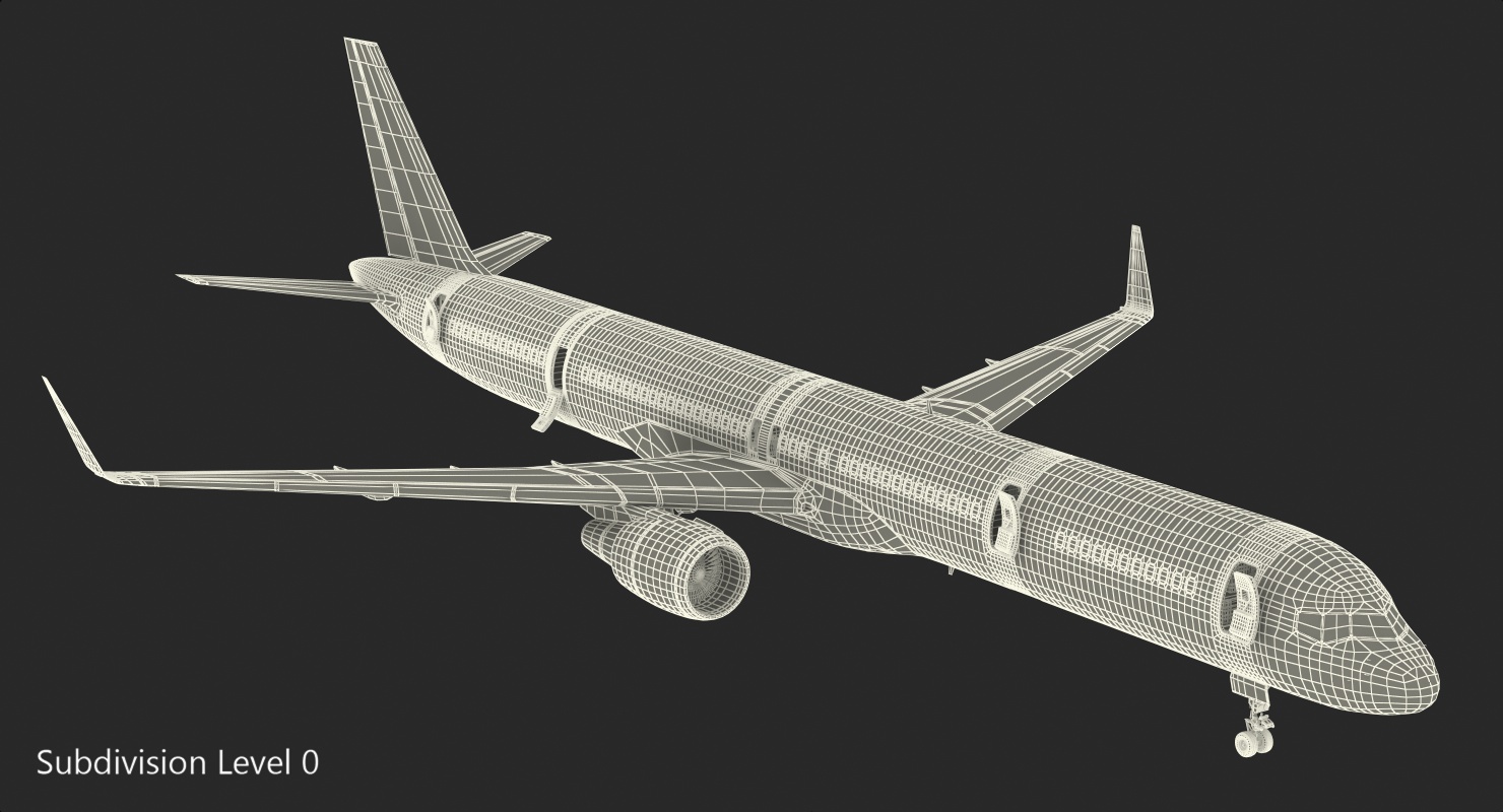 3D Boeing 757 300 with Interior and Cockpit Delta Air Lines