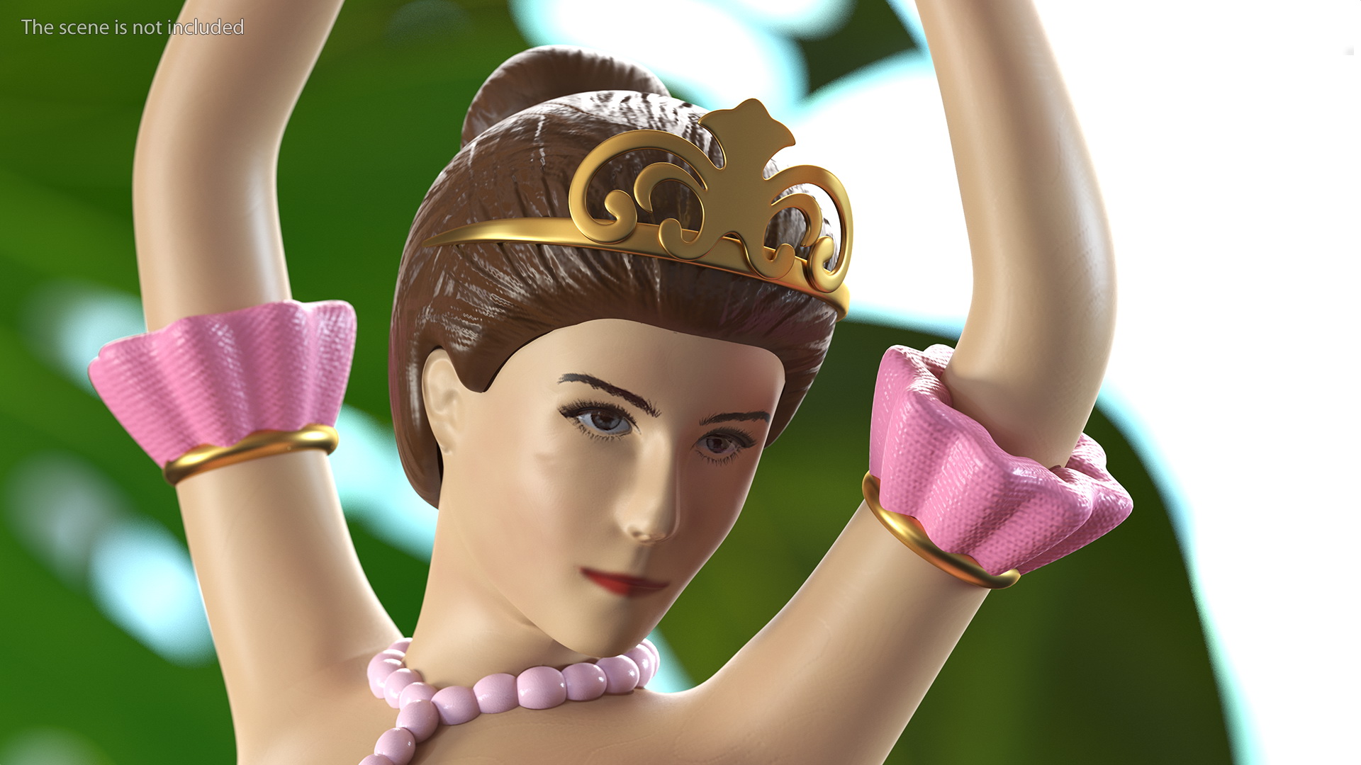 3D Ballerina Figure Pink