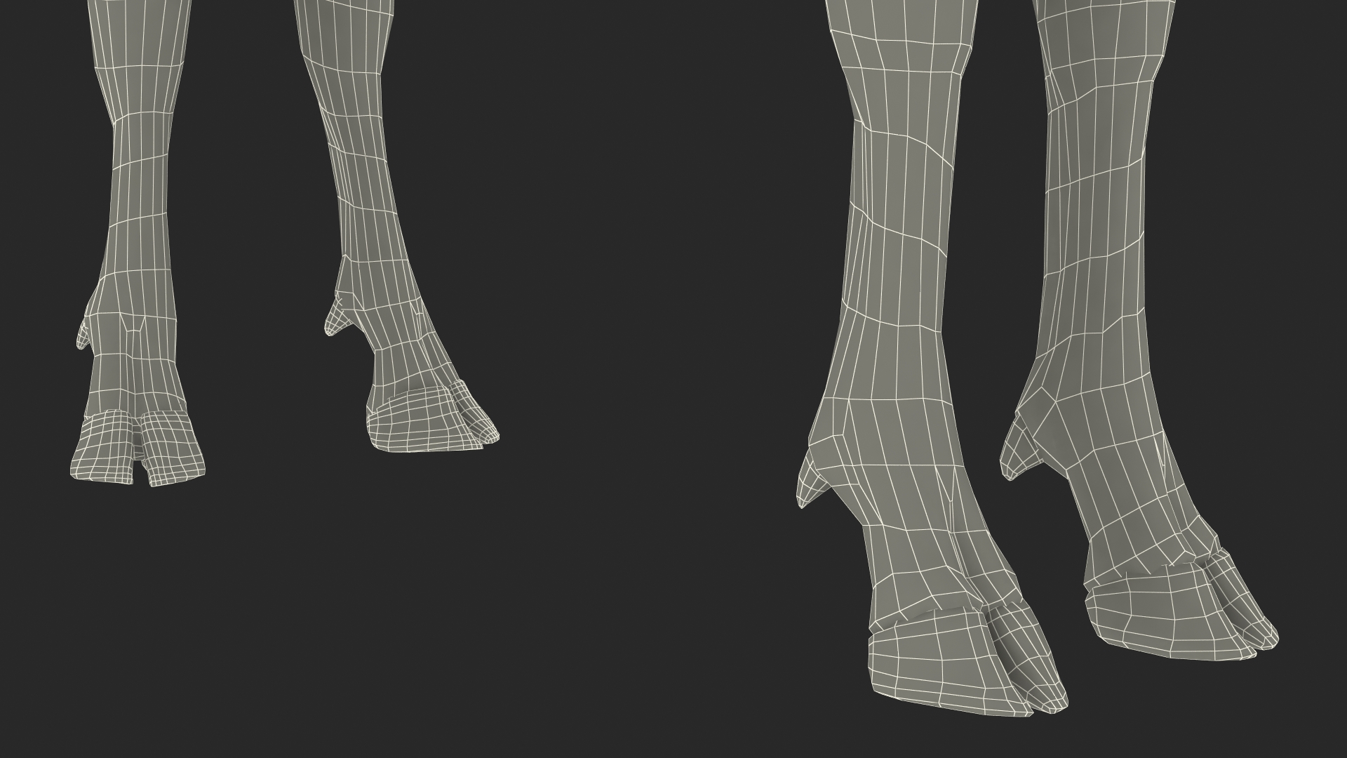 Realistic Elk Rigged for Maya 3D model