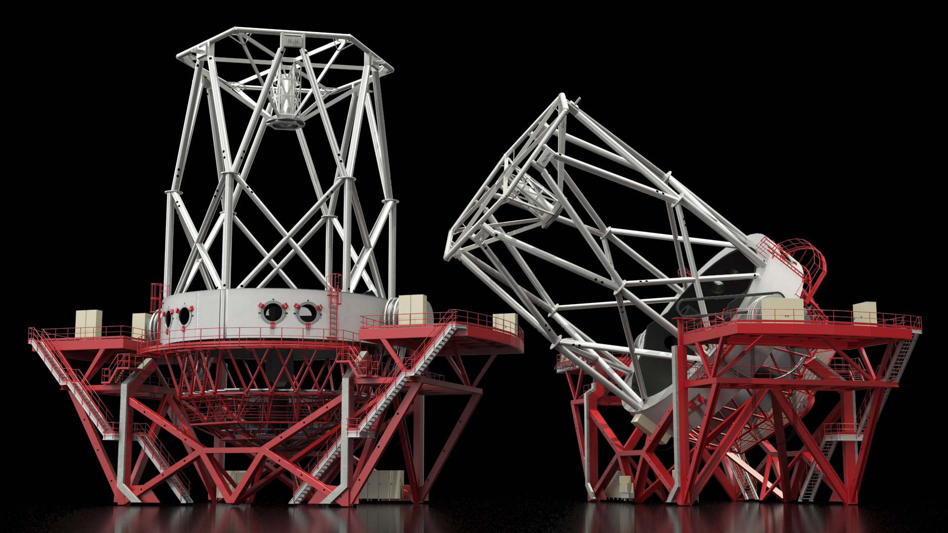 3D model Reflecting Telescope