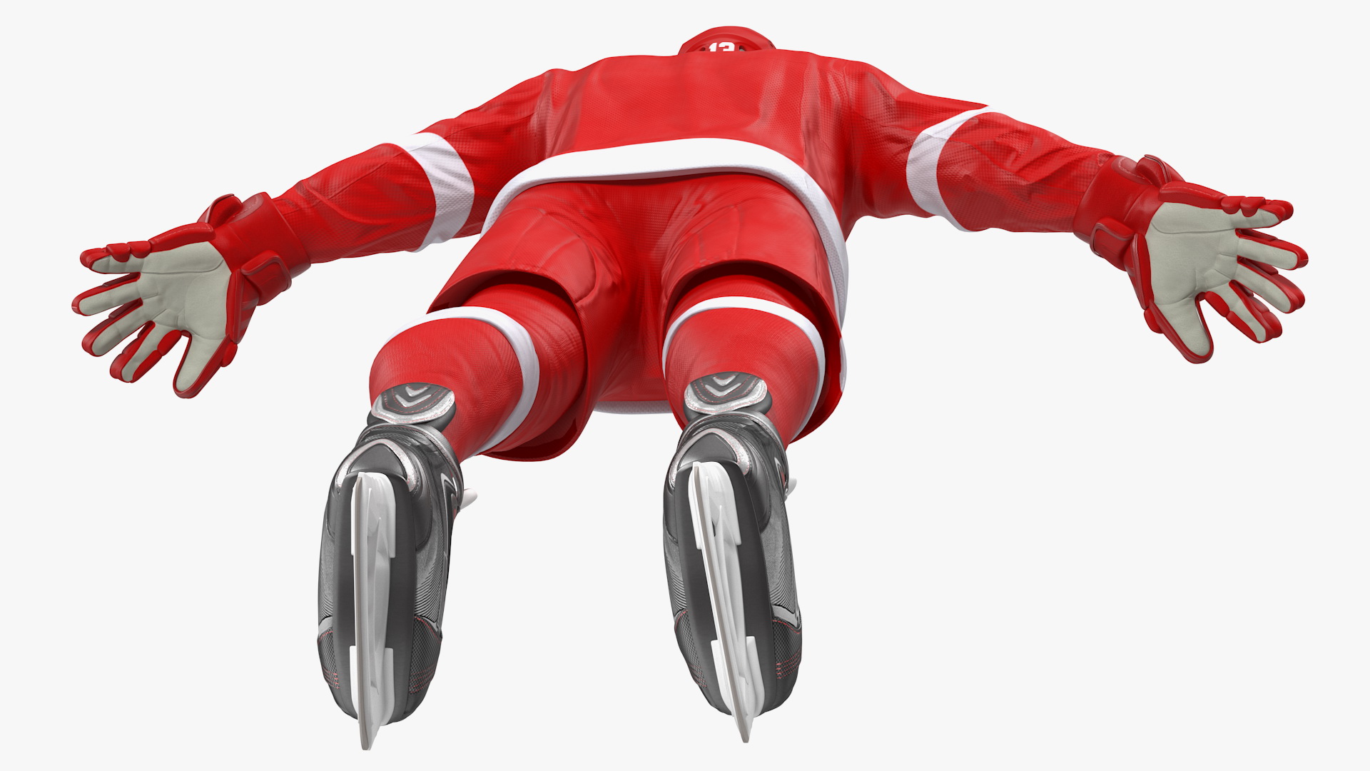 3D model Hockey Equipment Red