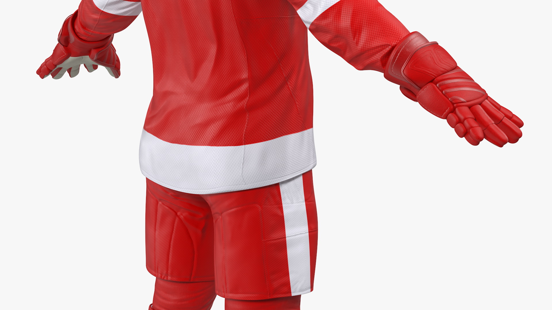 3D model Hockey Equipment Red