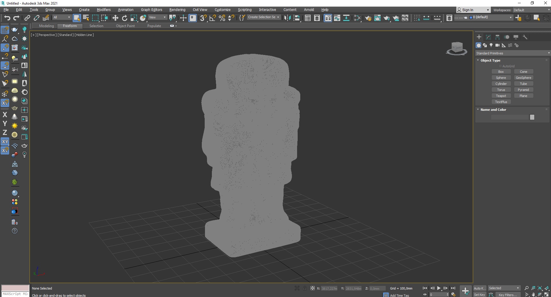 3D Coatlicue Aztec Decorative Statue for 3D Print