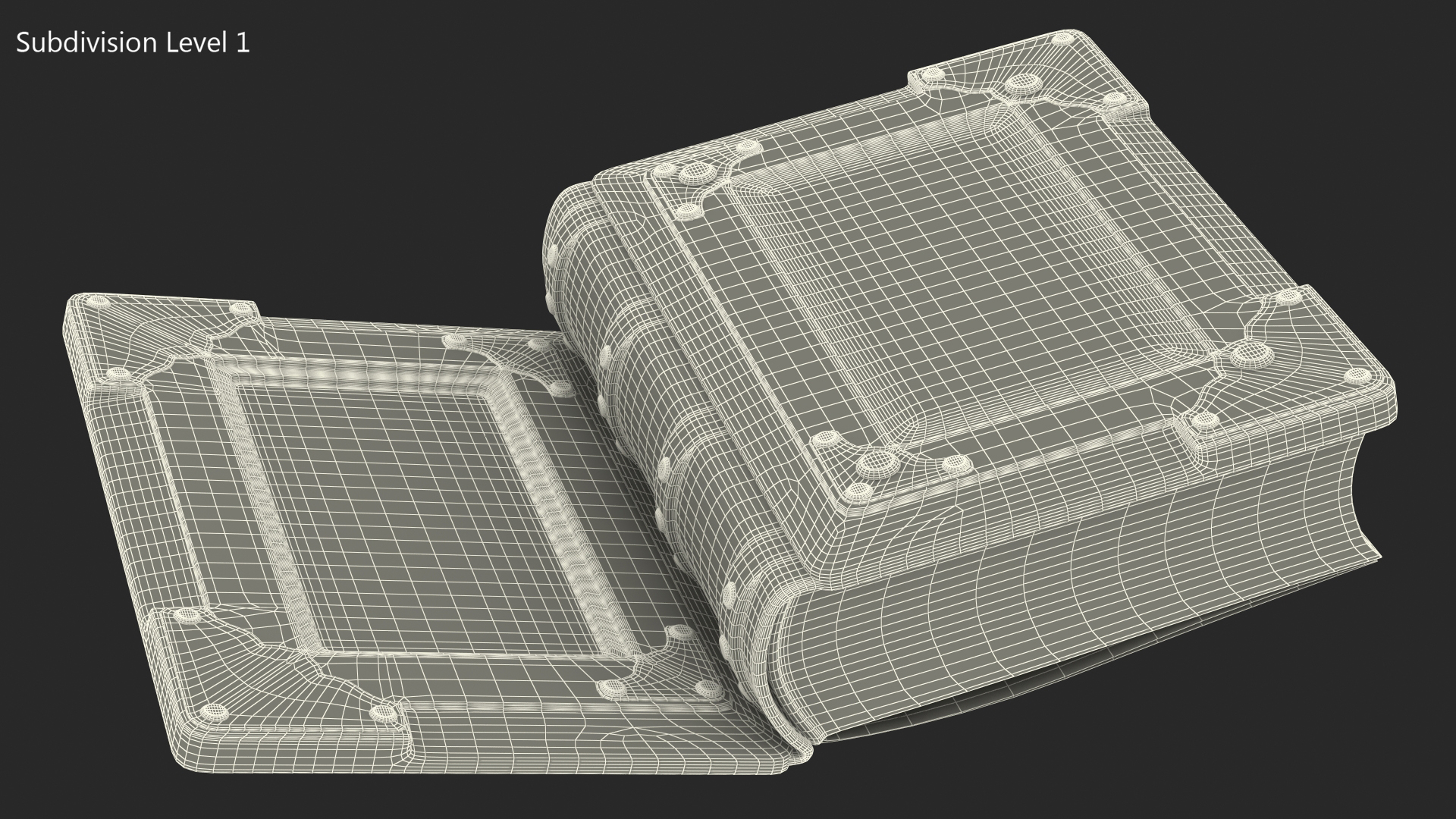 3D model Vintage Ornate Book Black