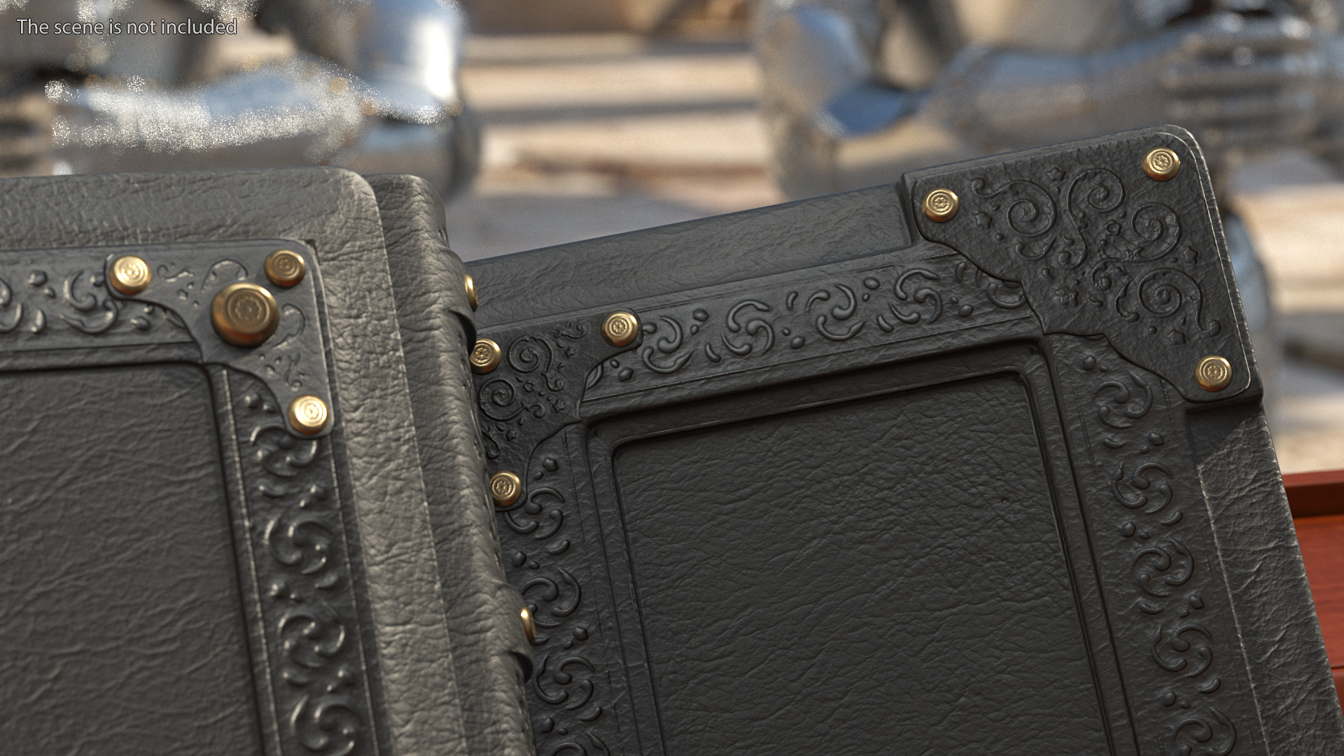 3D model Vintage Ornate Book Black