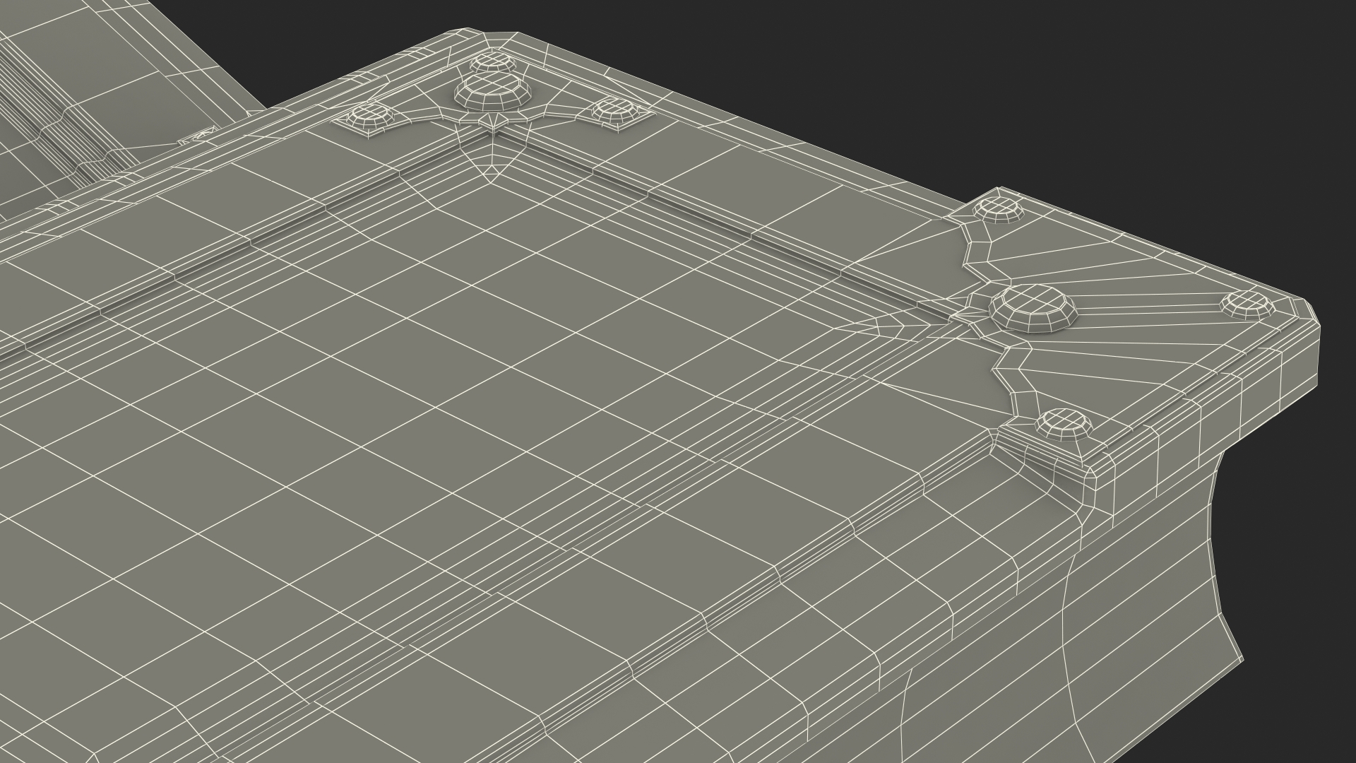 3D model Vintage Ornate Book Black