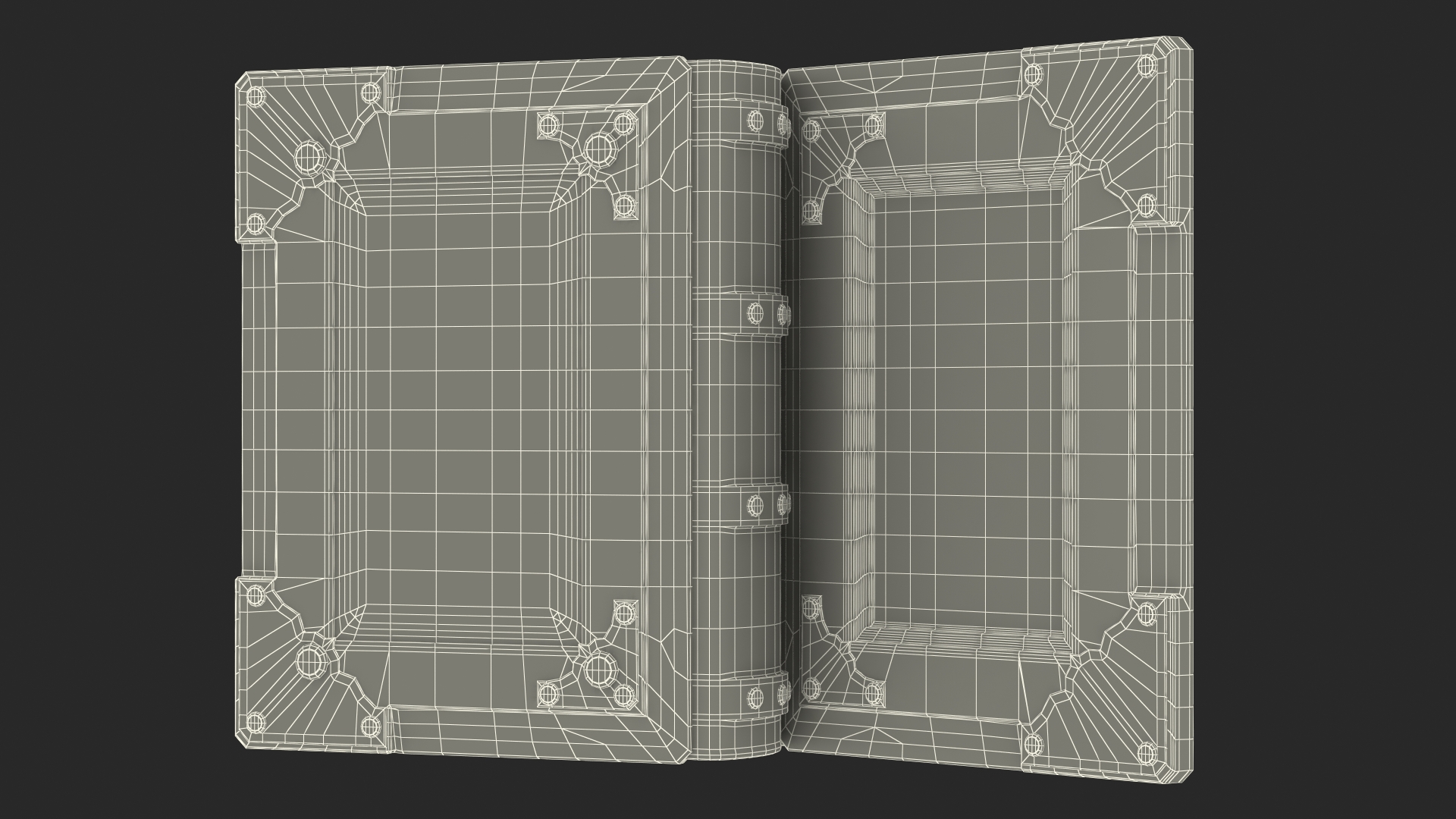 3D model Vintage Ornate Book Black