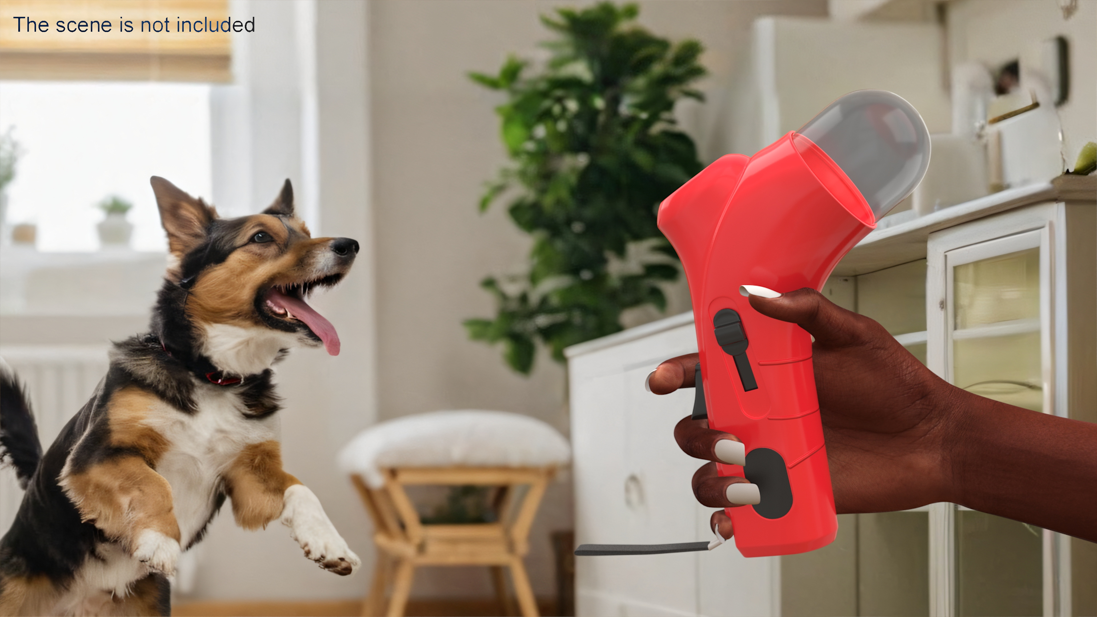 3D Dog Snack Training Gun Red