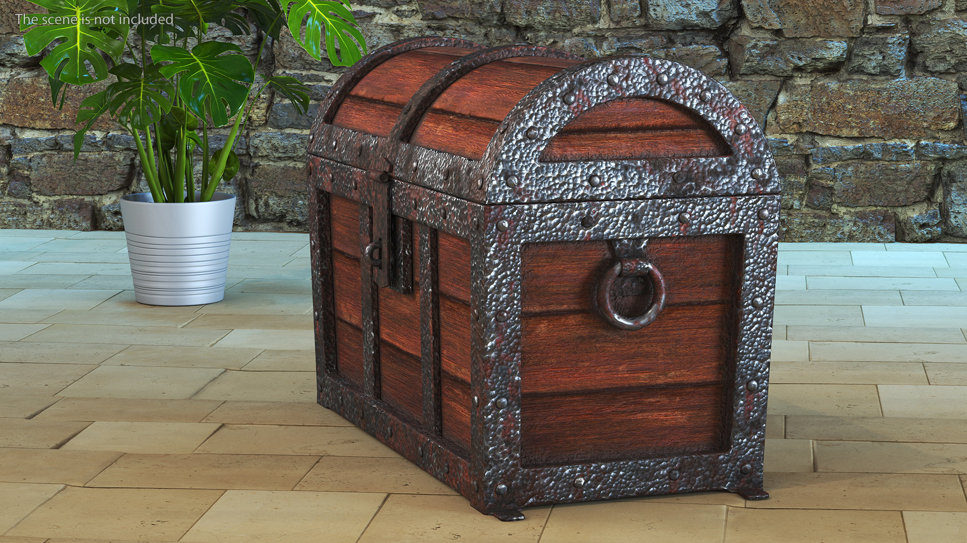 3D Treasure Chest Closed