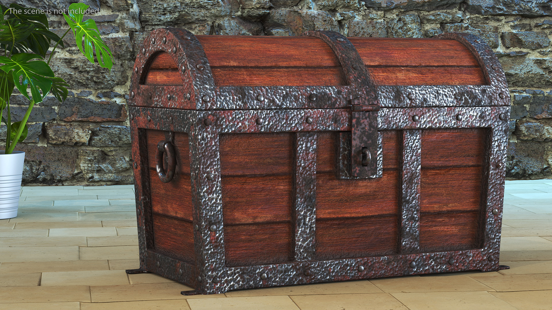 3D Treasure Chest Closed
