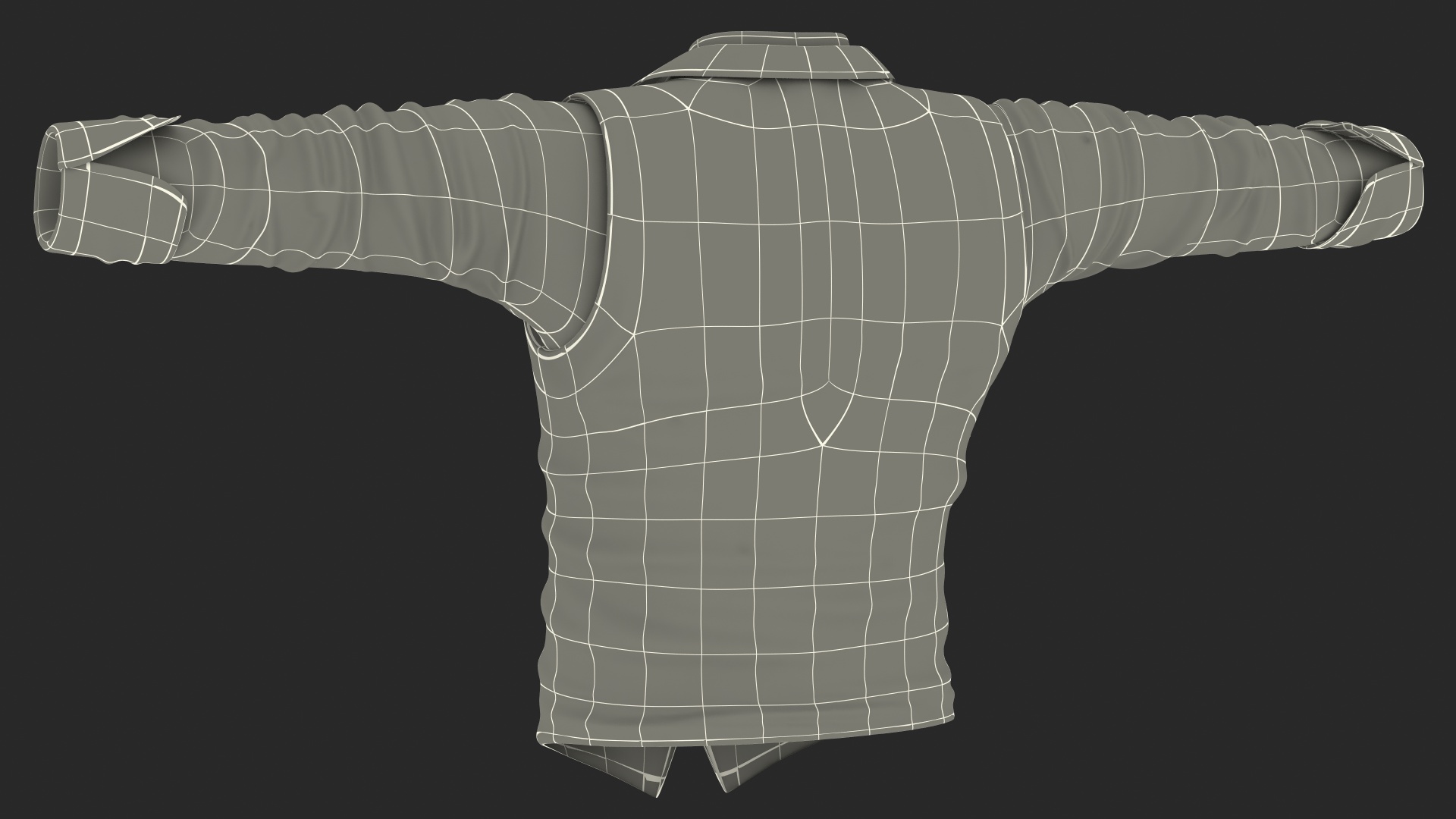 Men Vest with Shirt 3D model