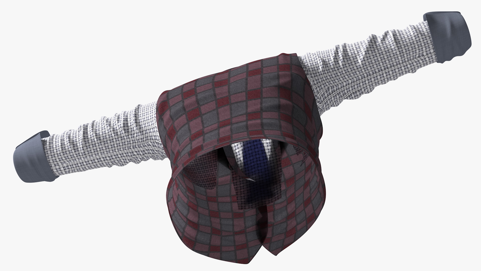 Men Vest with Shirt 3D model
