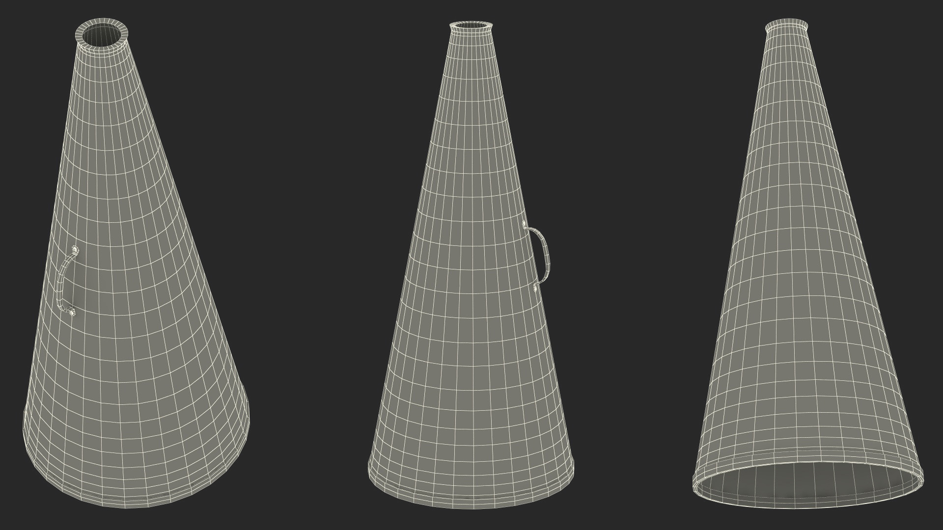 3D Classic Handheld Megaphone